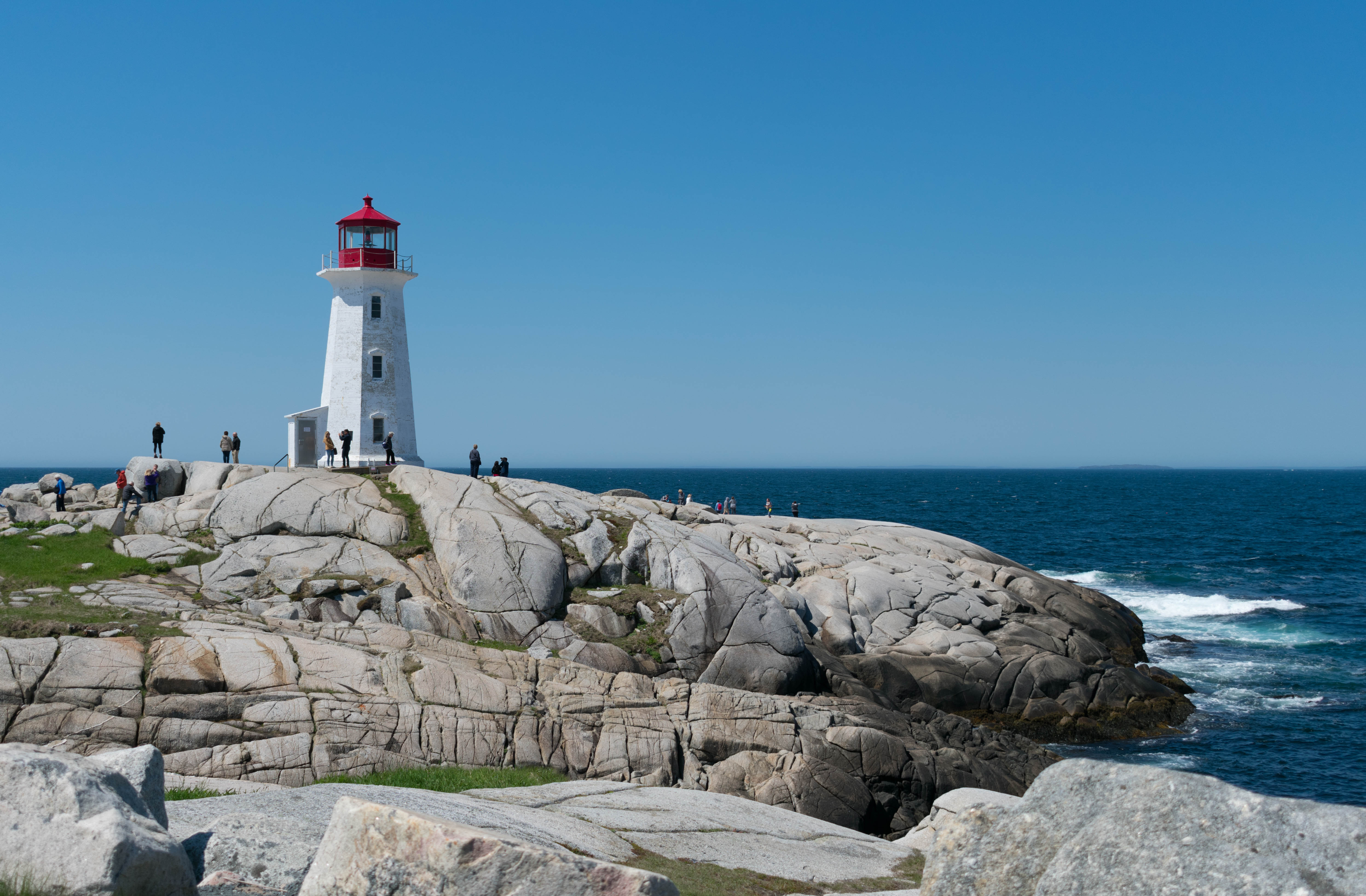 Peggy's Point lighthouse, Beach, Coast, Lighthouse, Ocean, HQ Photo