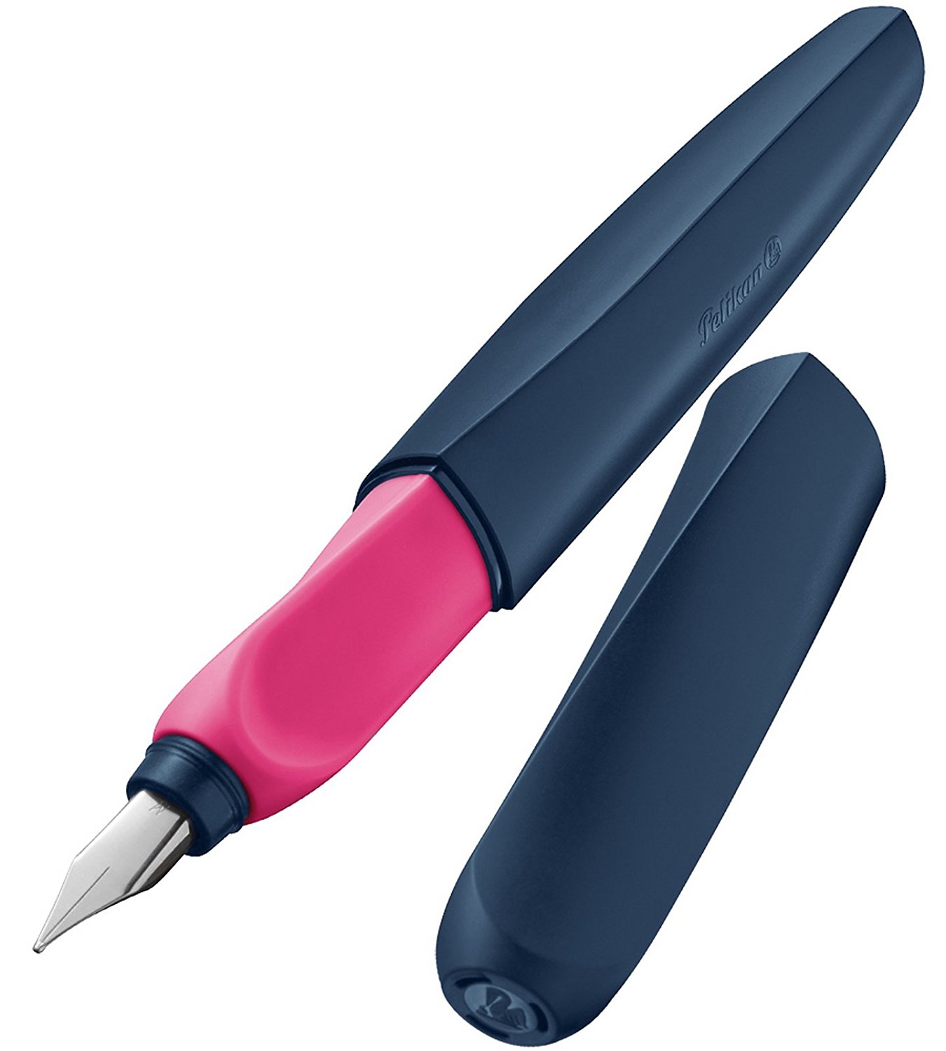 Amazon.com : Pelikan Twist Fountain Pen, Medium Nib, Dark Blue/Pink ...