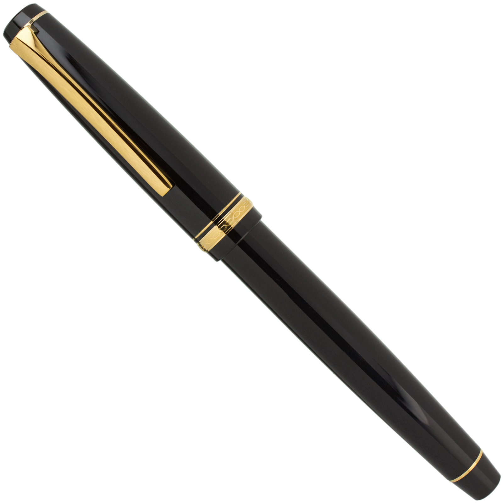 Pilot Falcon Resin Black Gold | Classic Fountain Pens