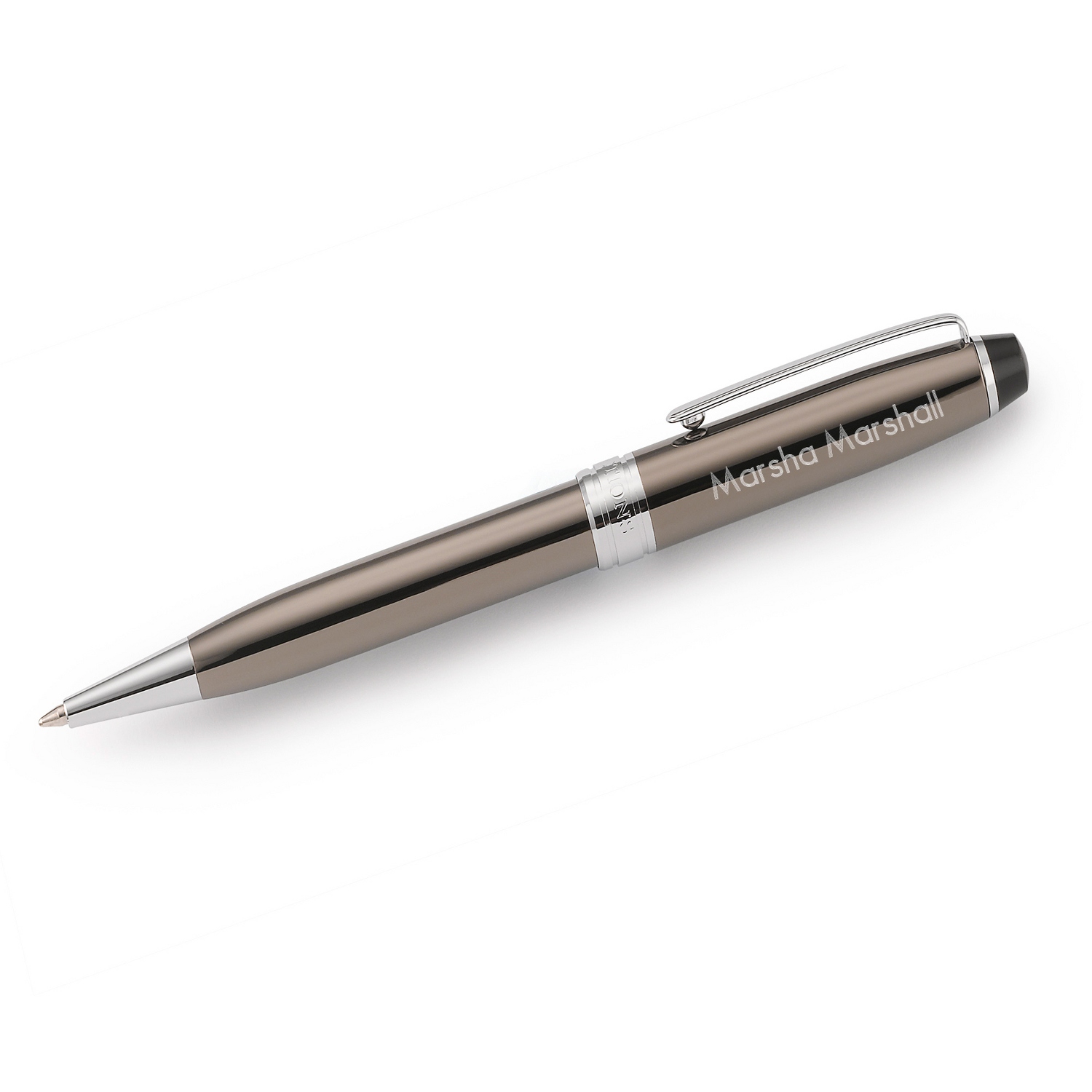 Reflections Gunmetal Silver Accent Ballpoint Pen