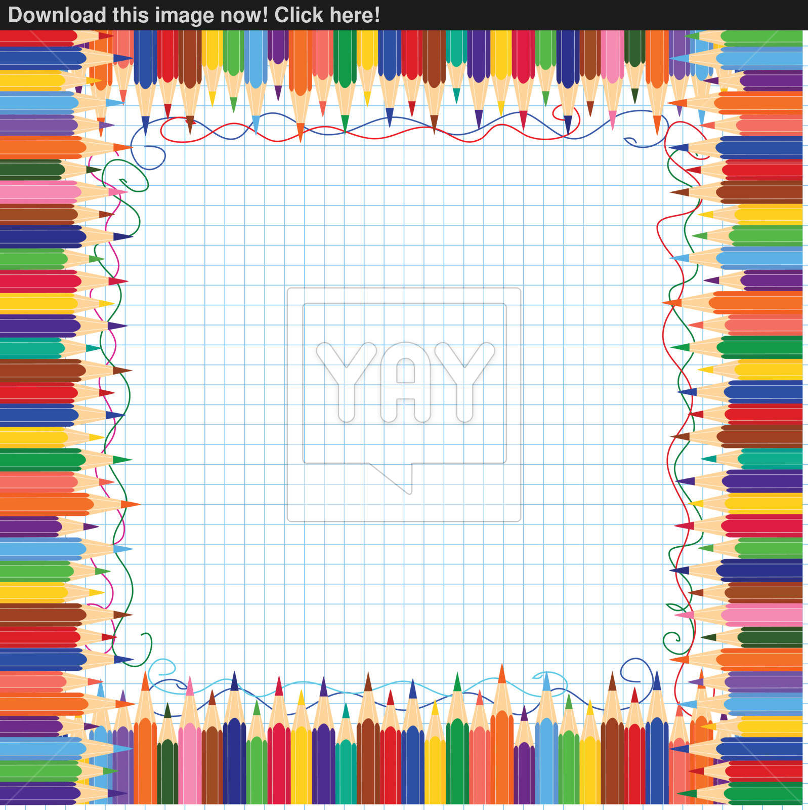 Pencil border vector | YayImages.com