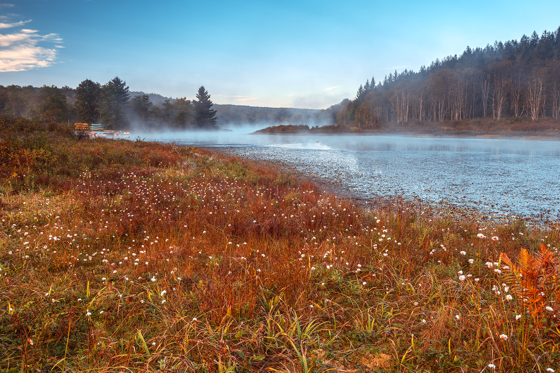 Pendleton cotton mist lake - hdr photo
