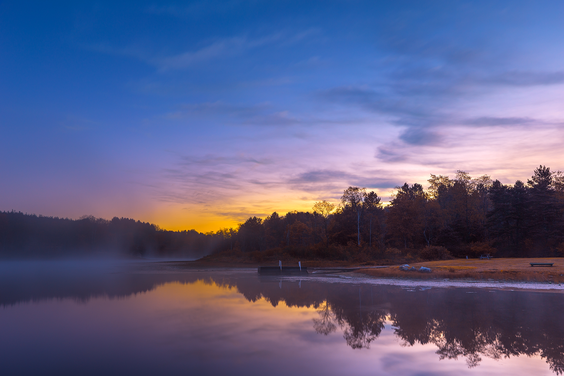 Pendleton dawn fantasy lake - hdr photo