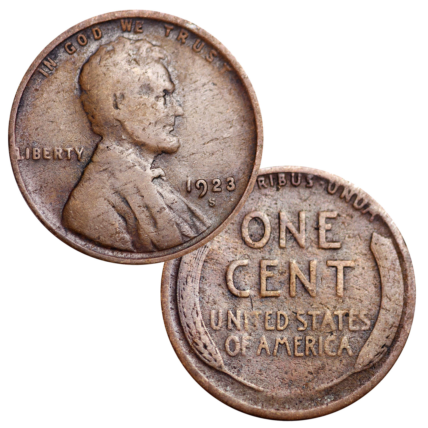 Wheat Cents from the 1920s in Circulated Condition - All coins will ...