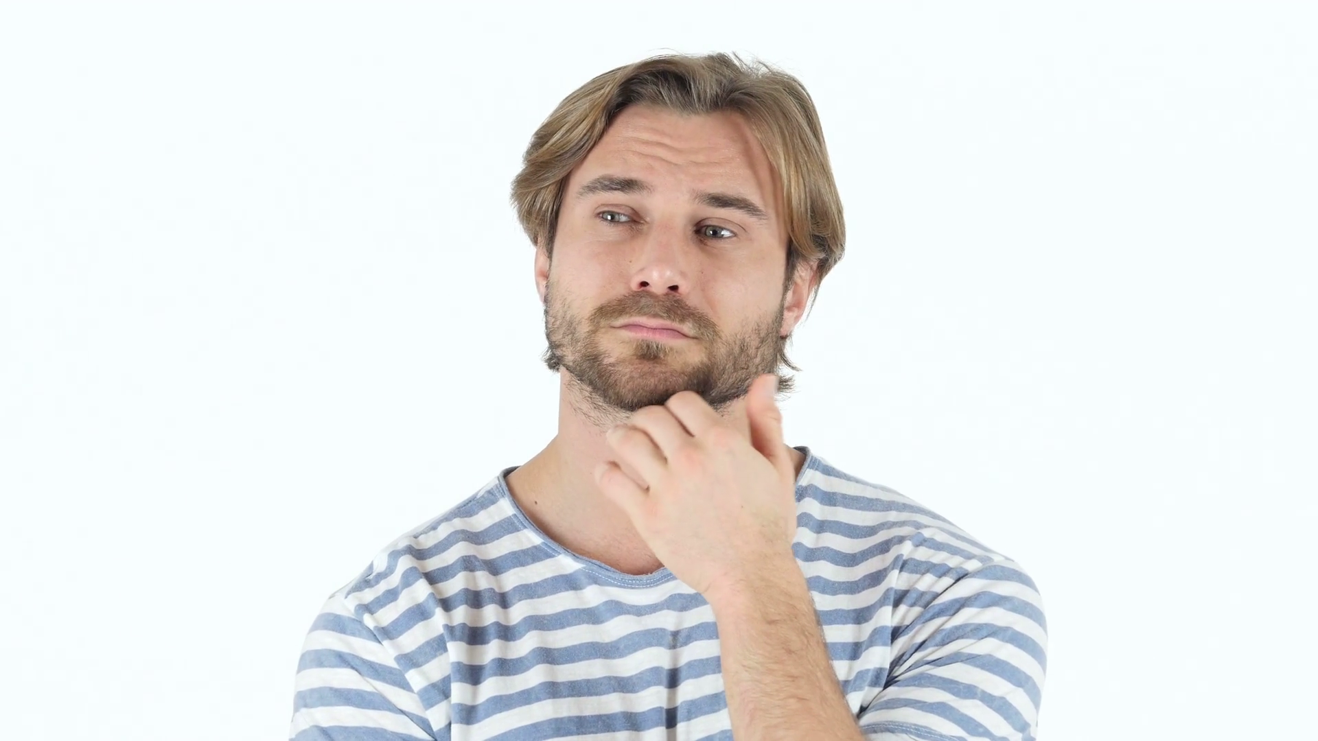 Thinking, Pensive Man with Beard Stock Video Footage - VideoBlocks