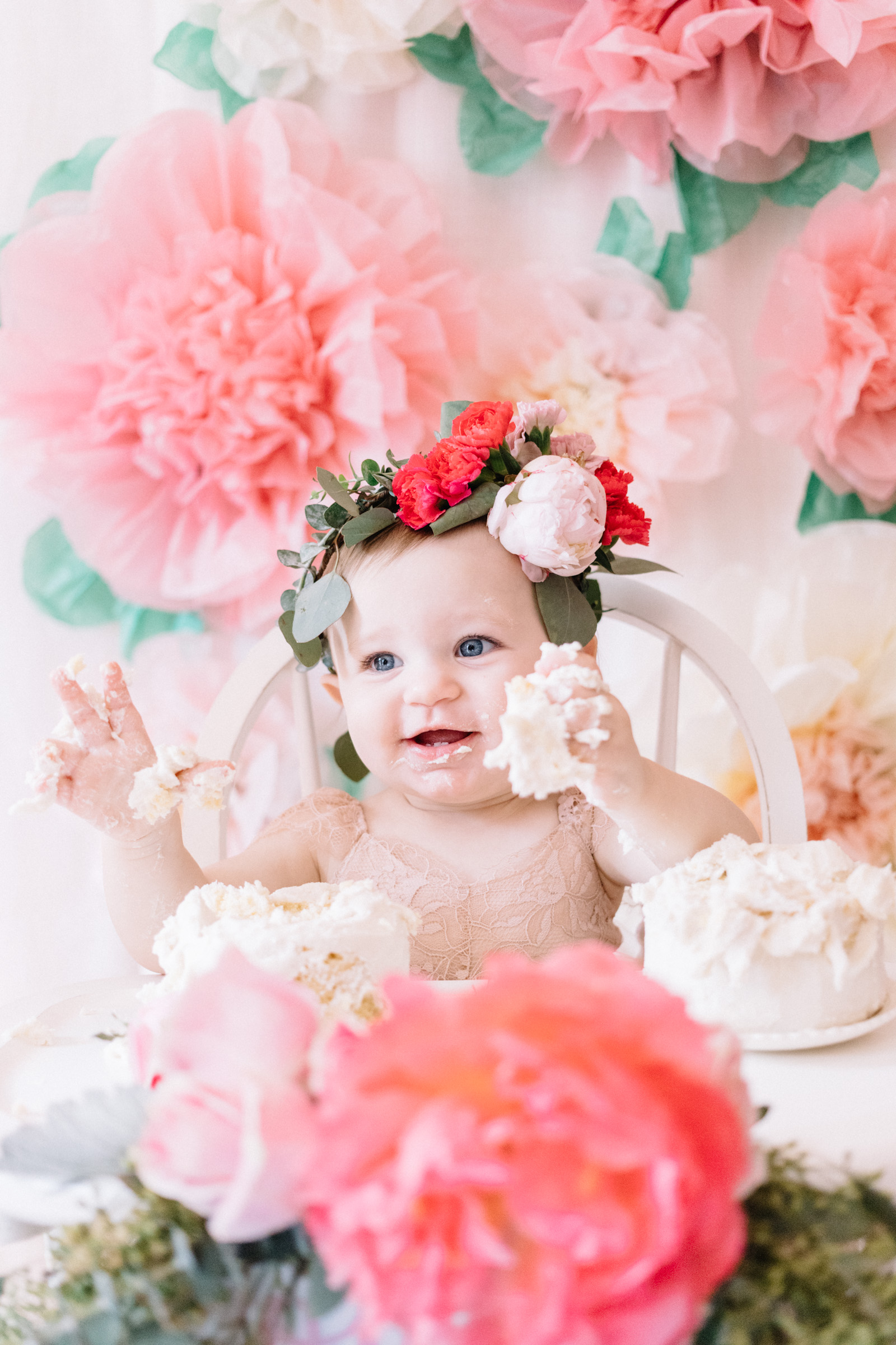 flower theme boho first birthday party inspiration-8367 | Elle Bowes ...