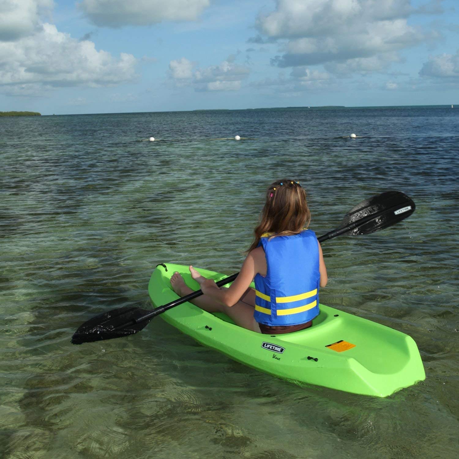 Amazon.com : Youth Wave Kayak (With Paddle) Color: Lime Green ...