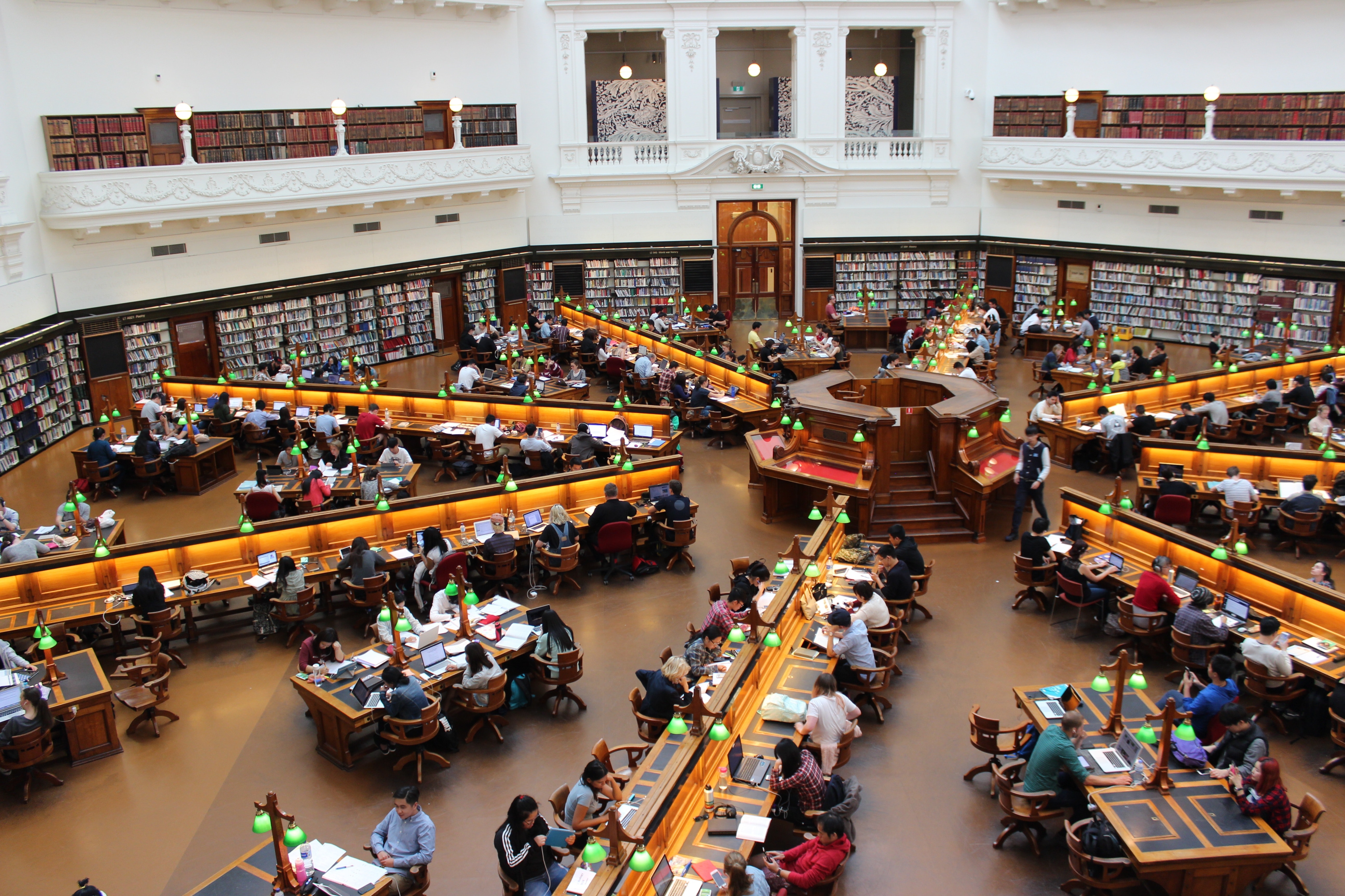 People Sitting Inside Well Lit Room, Academic, Library, Tables, Studying, HQ Photo