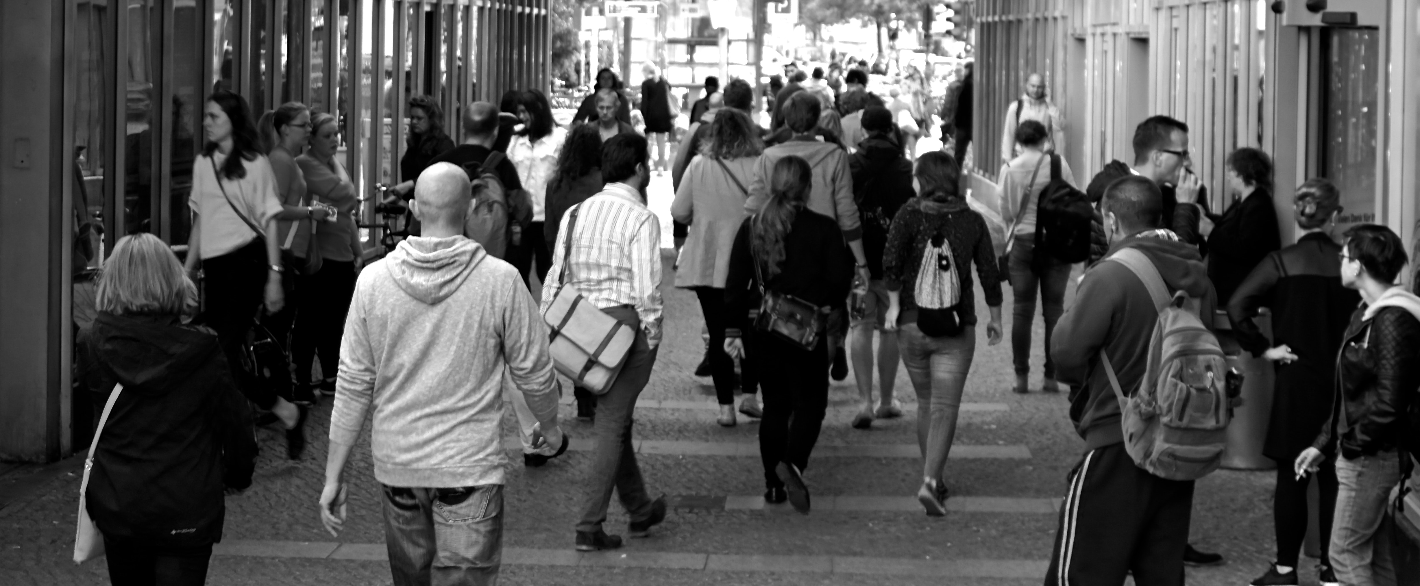 People walking photo