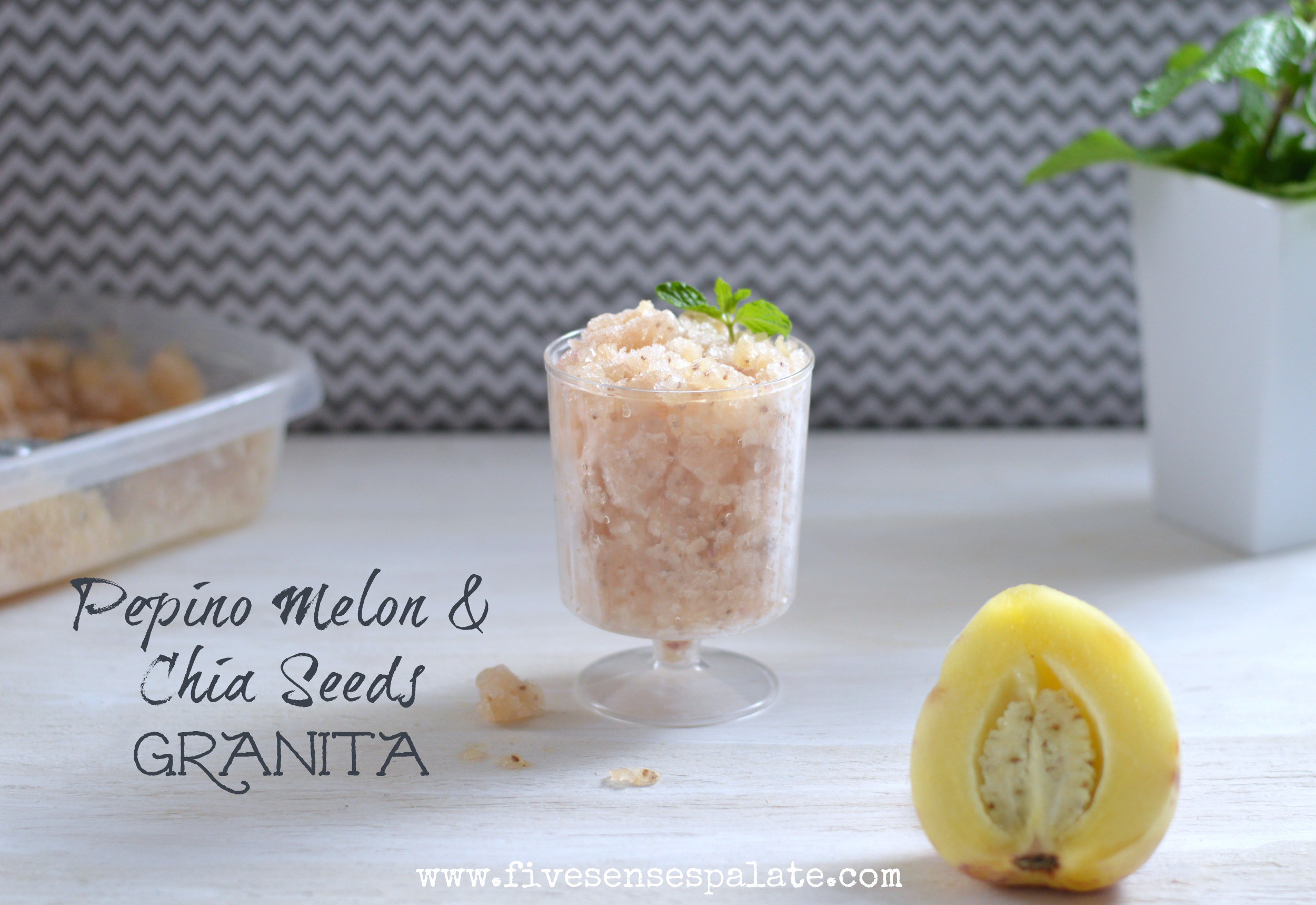 Pepino Melon & Chia Seeds Granita | Five Senses Palate | Five Senses ...