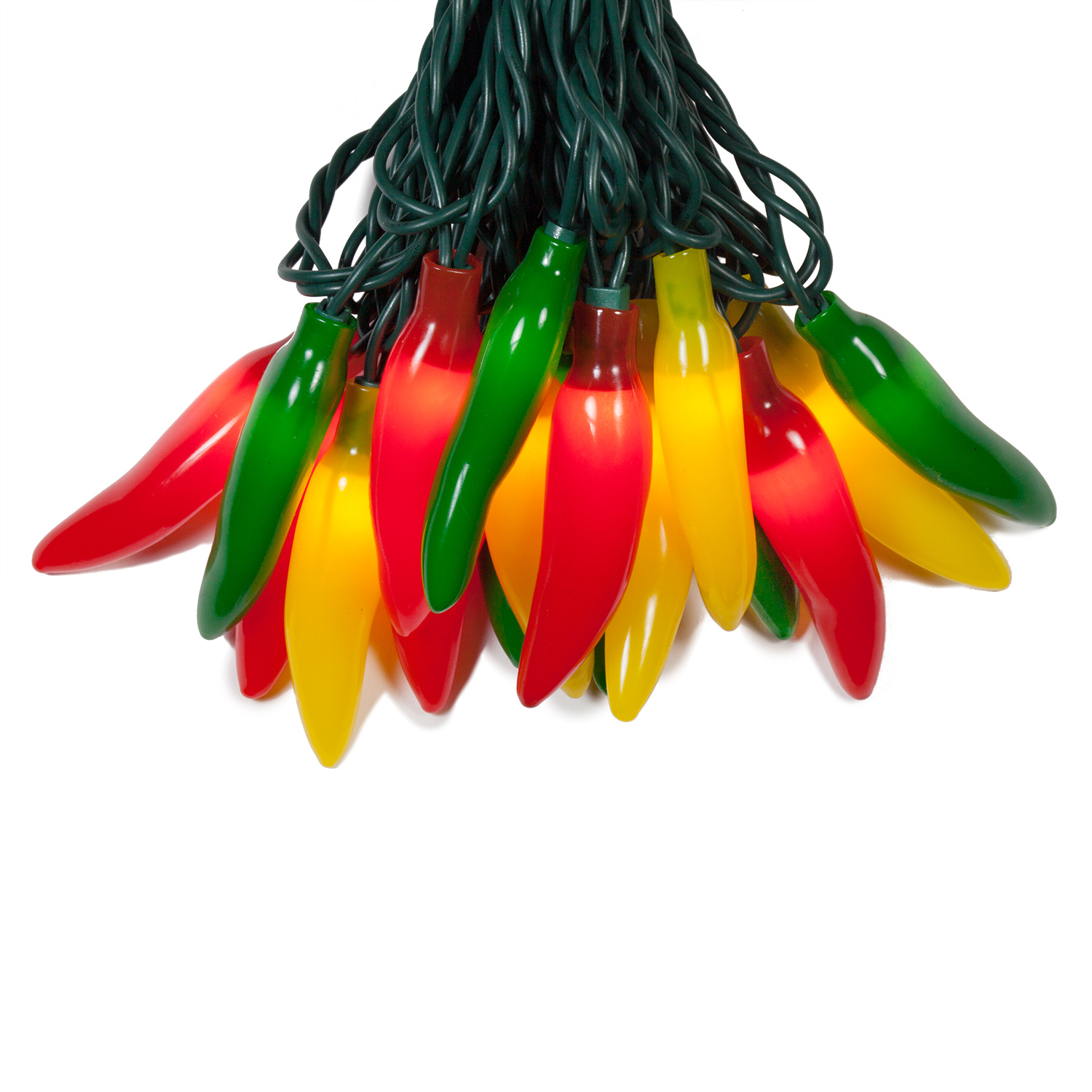 Novelty Lights - Chili Pepper Light Set, 35 Multicolor Lights