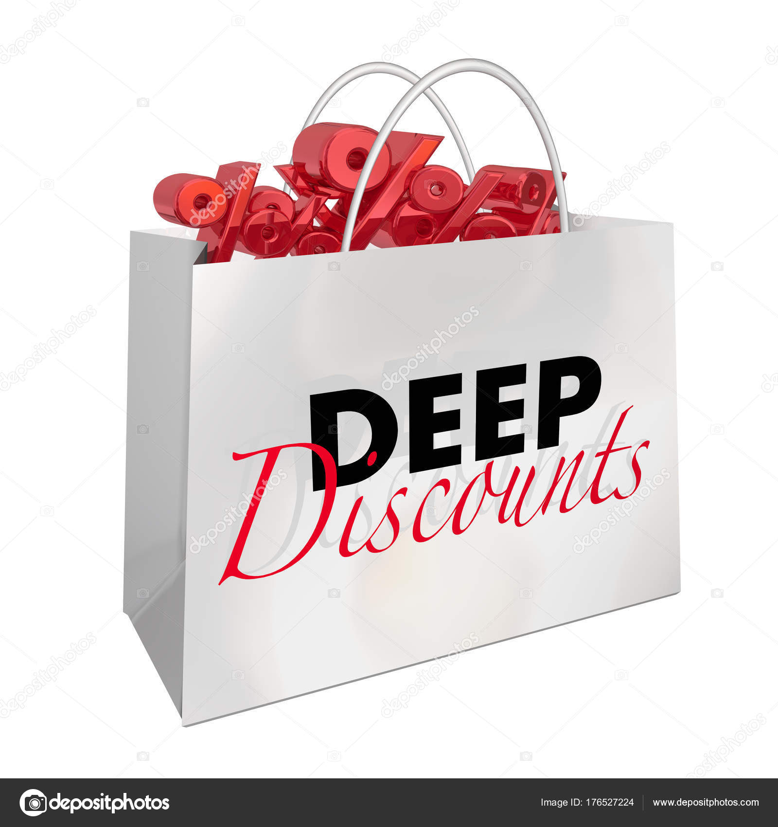 Shopping Bag Deep Discounts — Stock Photo © iqoncept #176527224