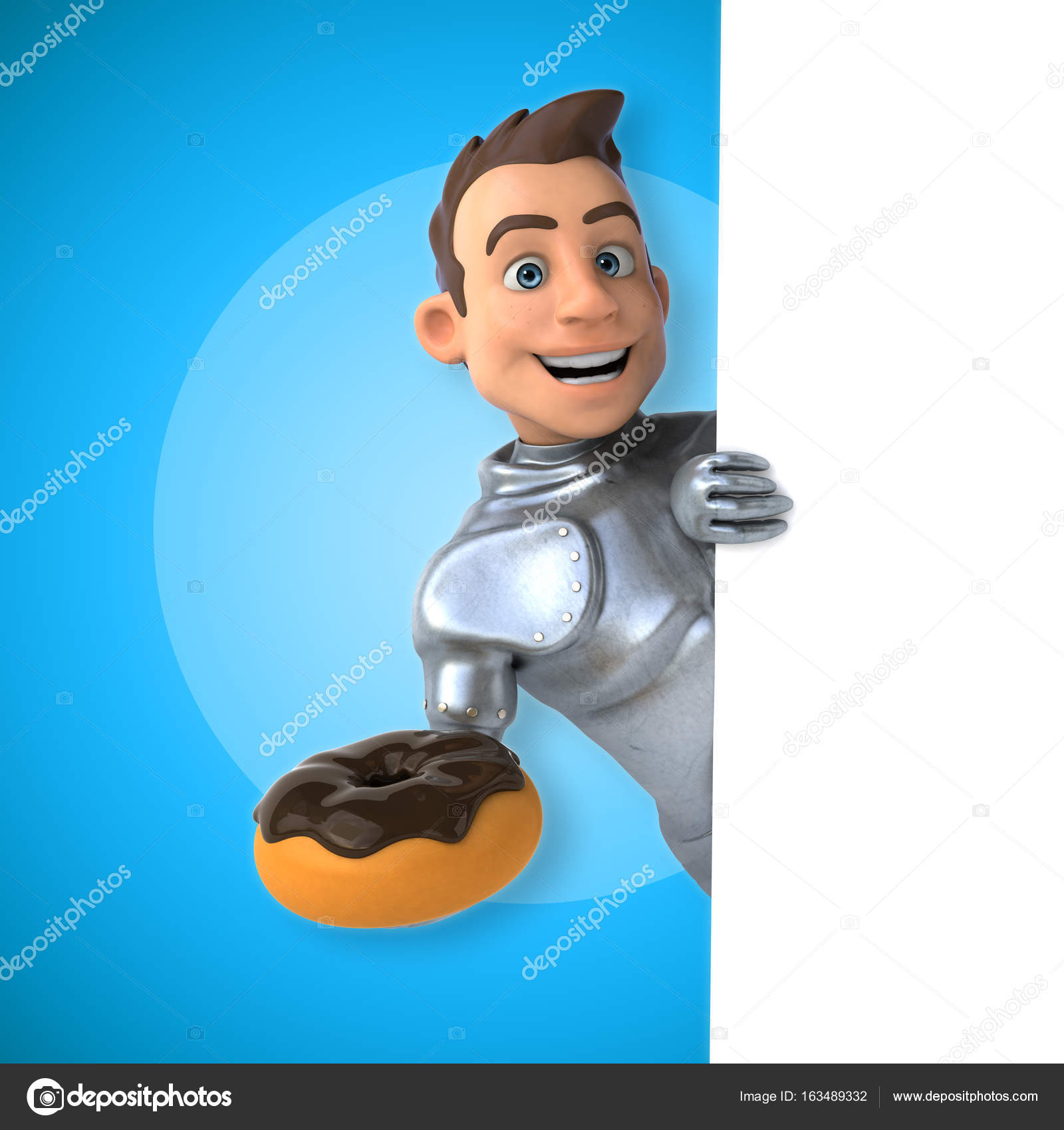 knight holding donut — Stock Photo © julos #163489332