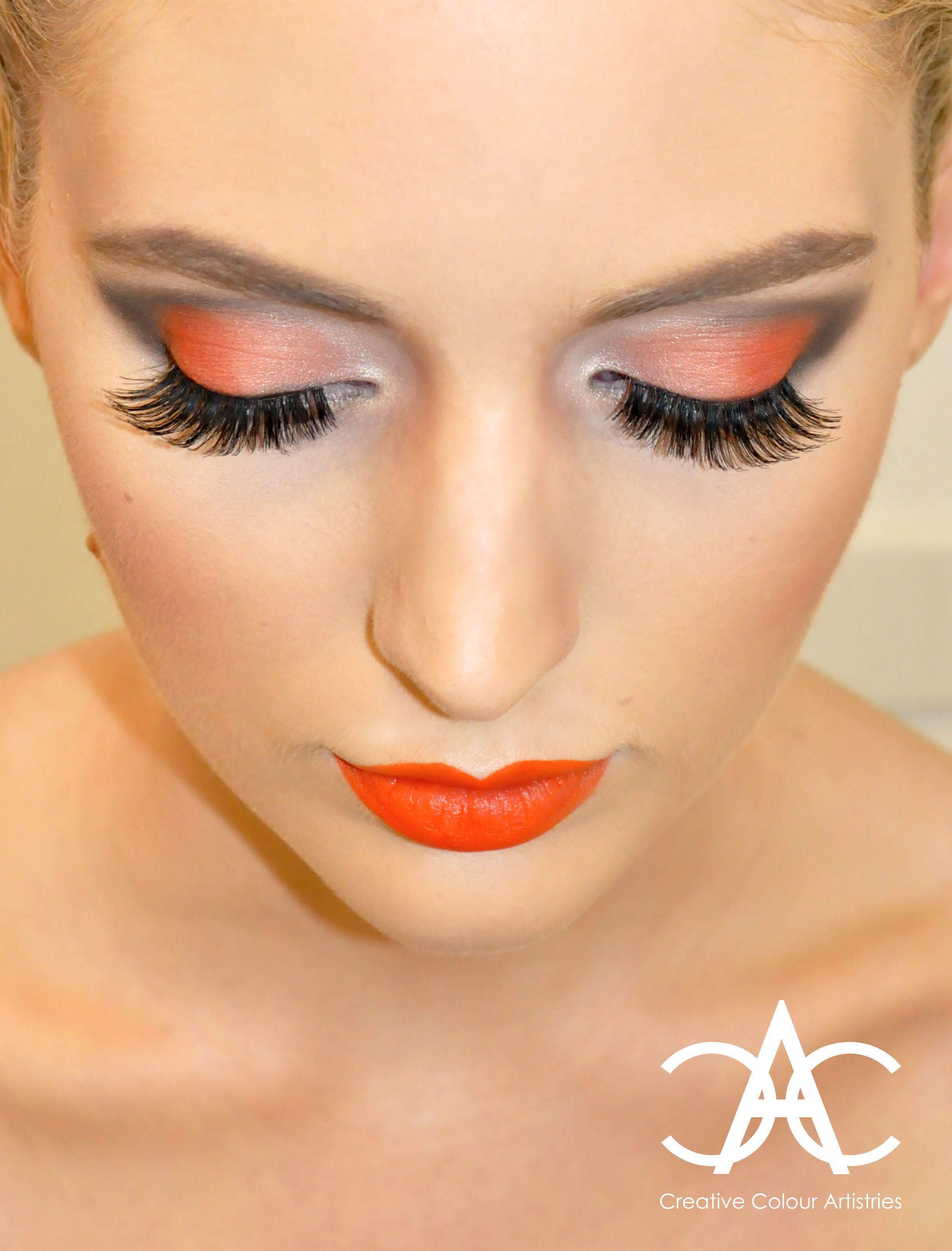 Makeup Inspiration | Bold Makeup | Bright Makeup | Orange Lips | Eye ...