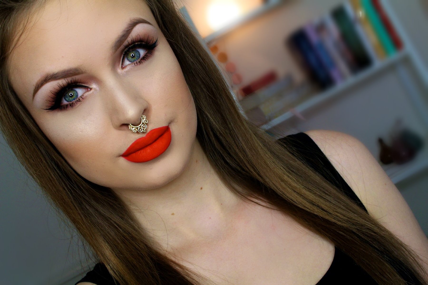 Warm smokey eye + Orange lips tutorial // Morphe 35O palette - YouTube