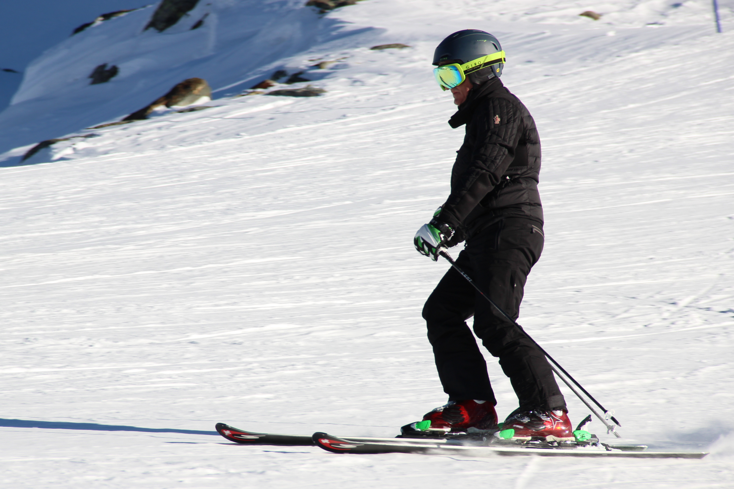 Free Stock Photo of Man Skiing on Snow