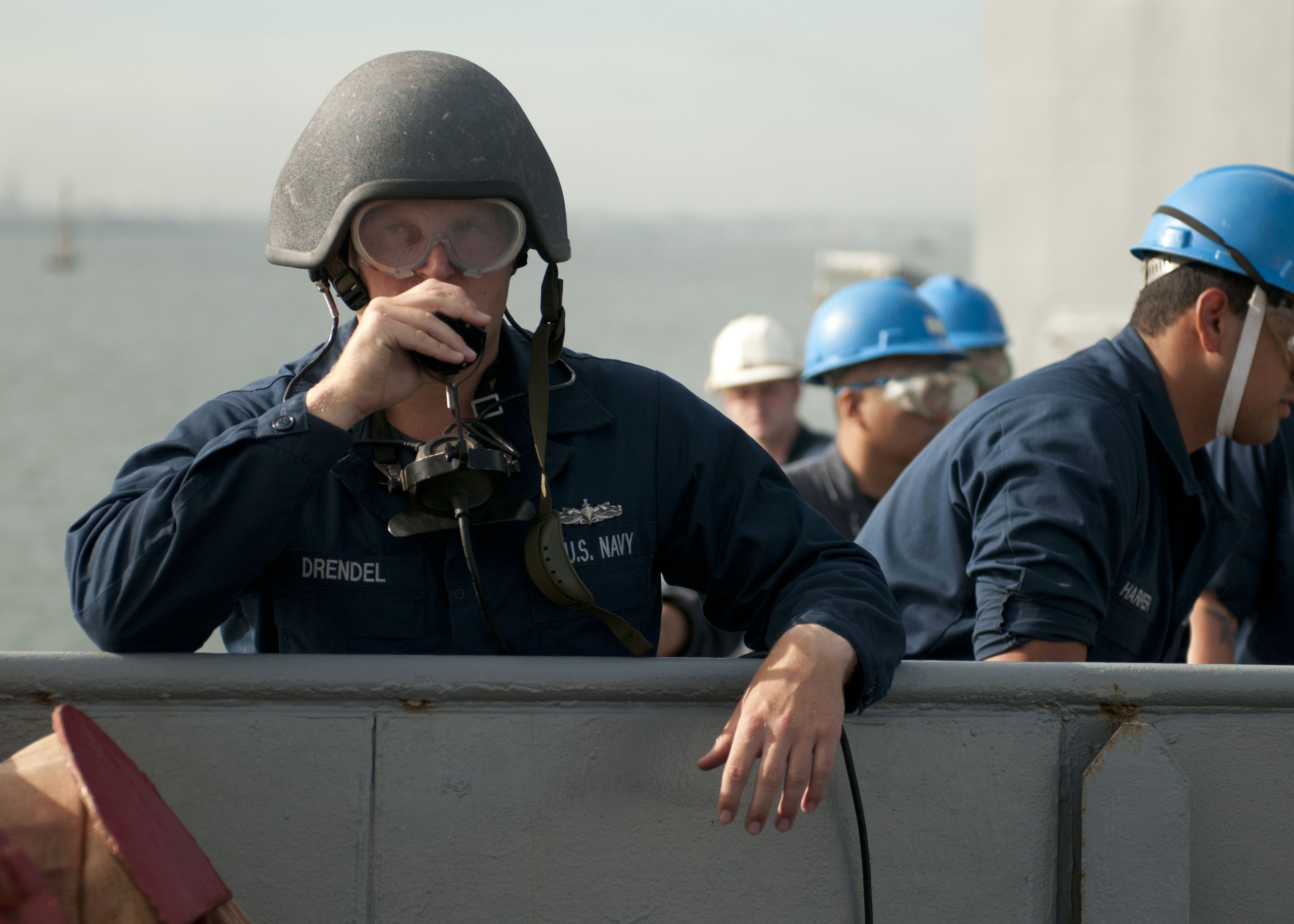 File:Flickr - Official U.S. Navy Imagery - A Sailor acts as the ...