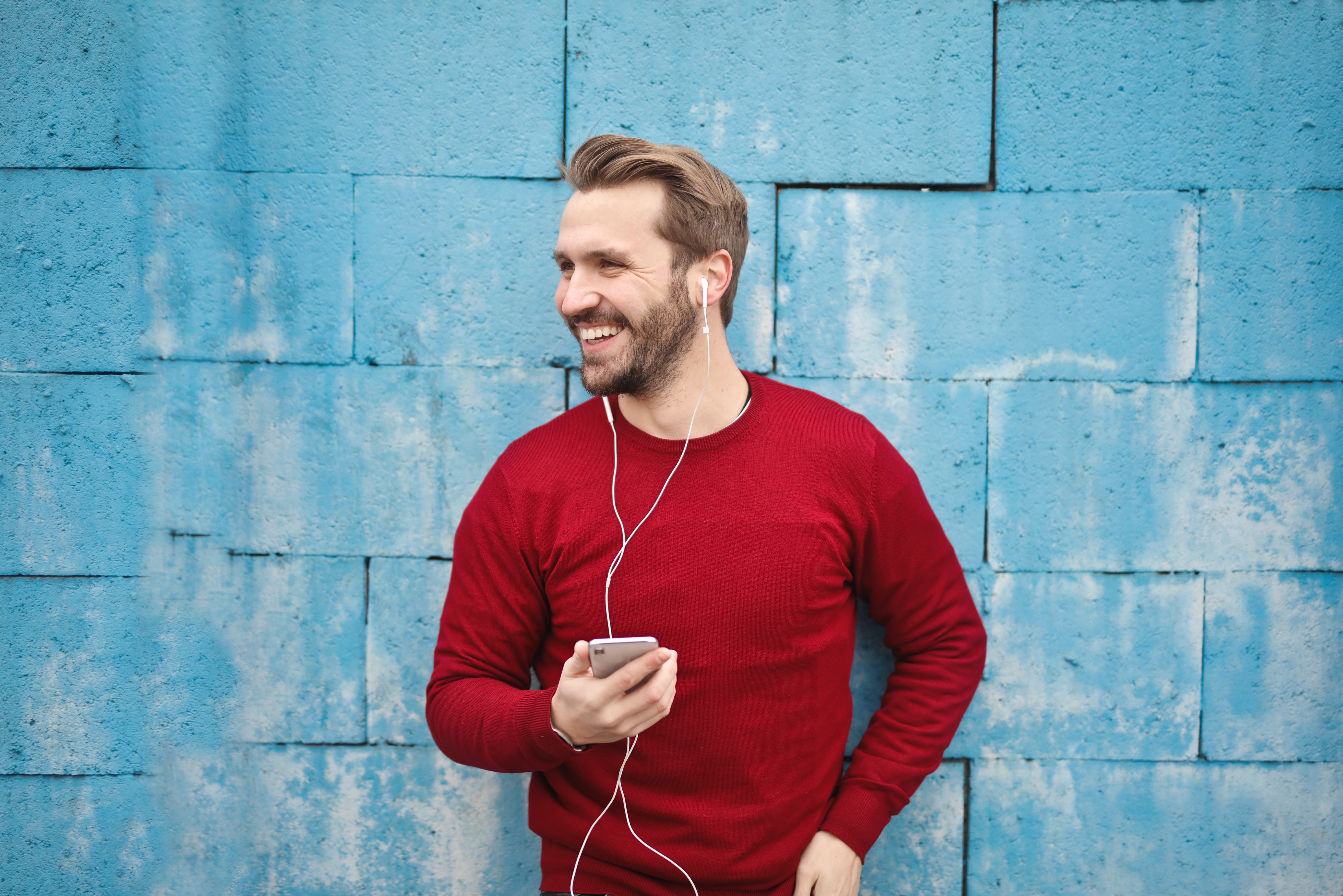 Free Photo Photo Of A Man Listening Music On His Phone Adult 