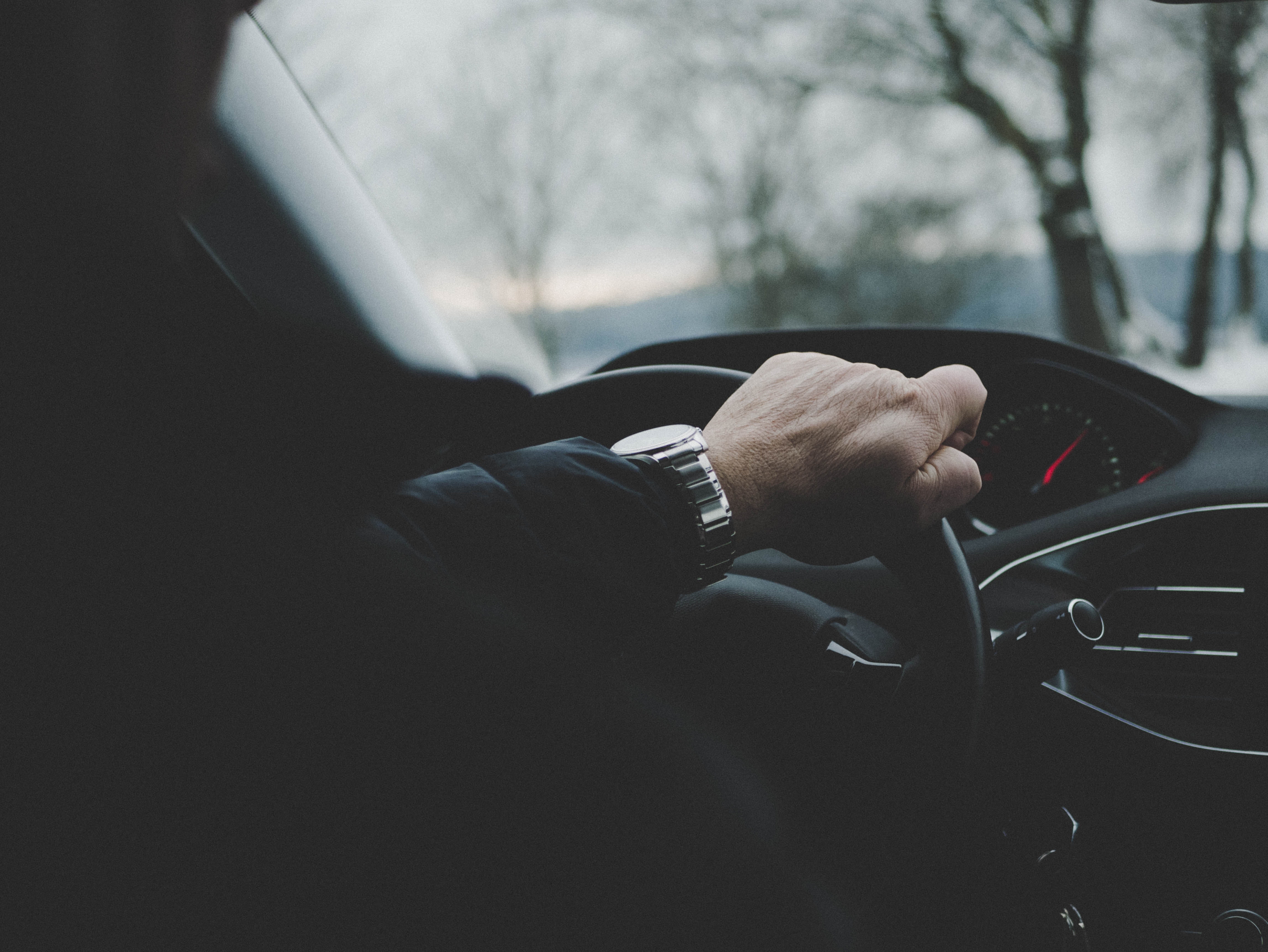 Photo of Person Driving, Auto, Watch, Vehicle, Trees, HQ Photo