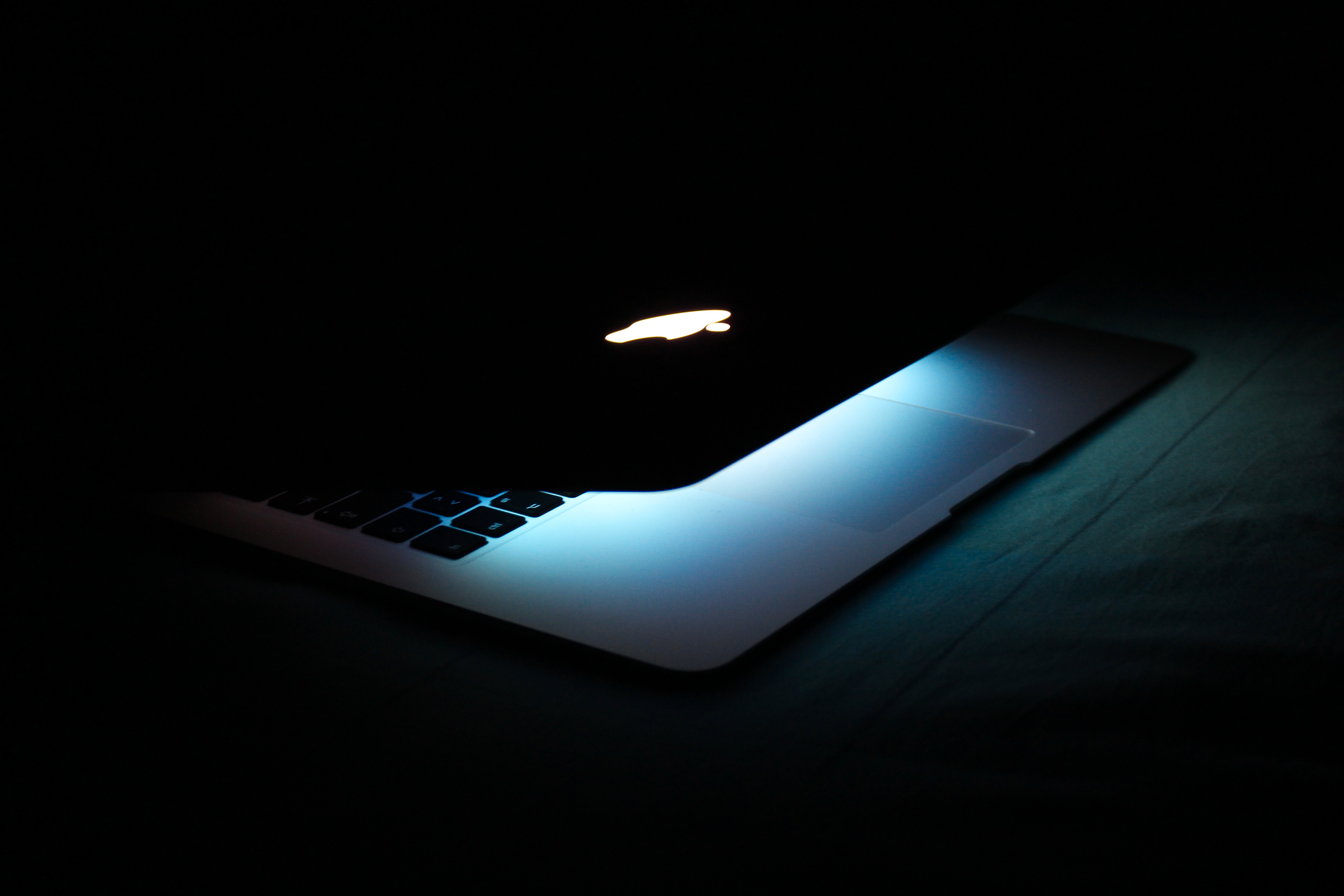 Photography of a Turned On Macbook, Apple device, Computer, Dark, Electronics, HQ Photo