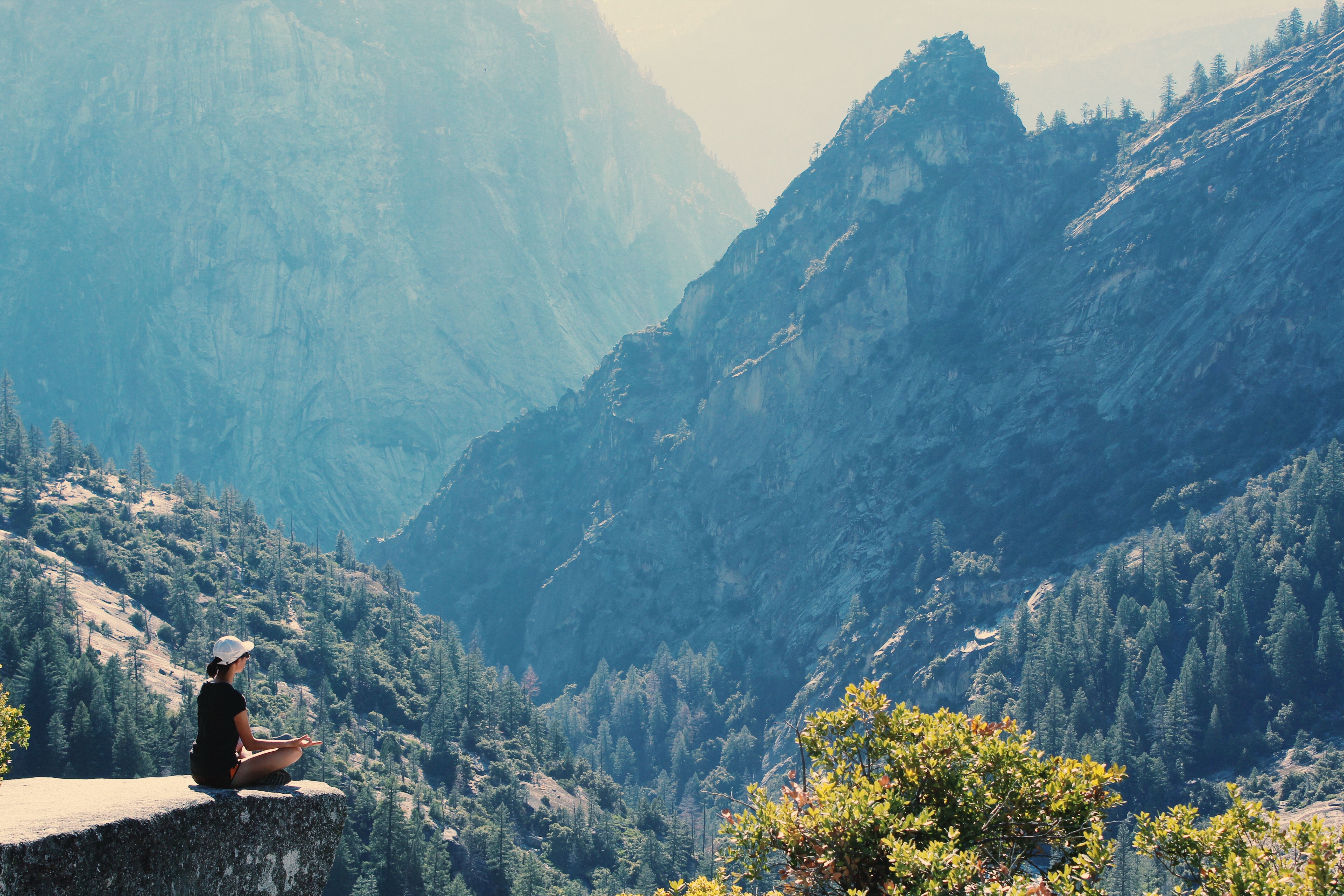 Photography of a Woman Meditating, Adventure, Relax, Woman, Wilderness, HQ Photo