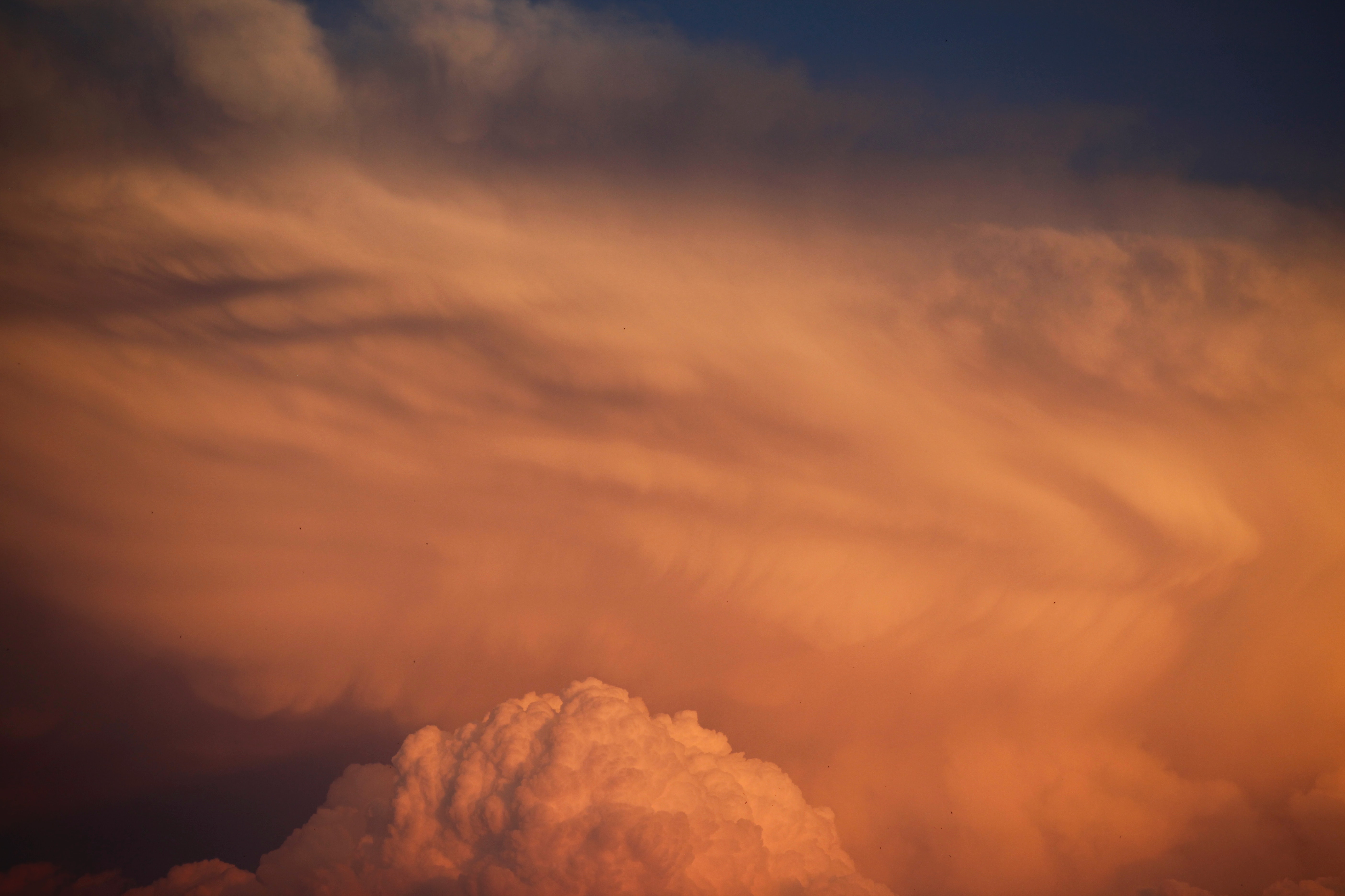 Photography of clouds during dusk