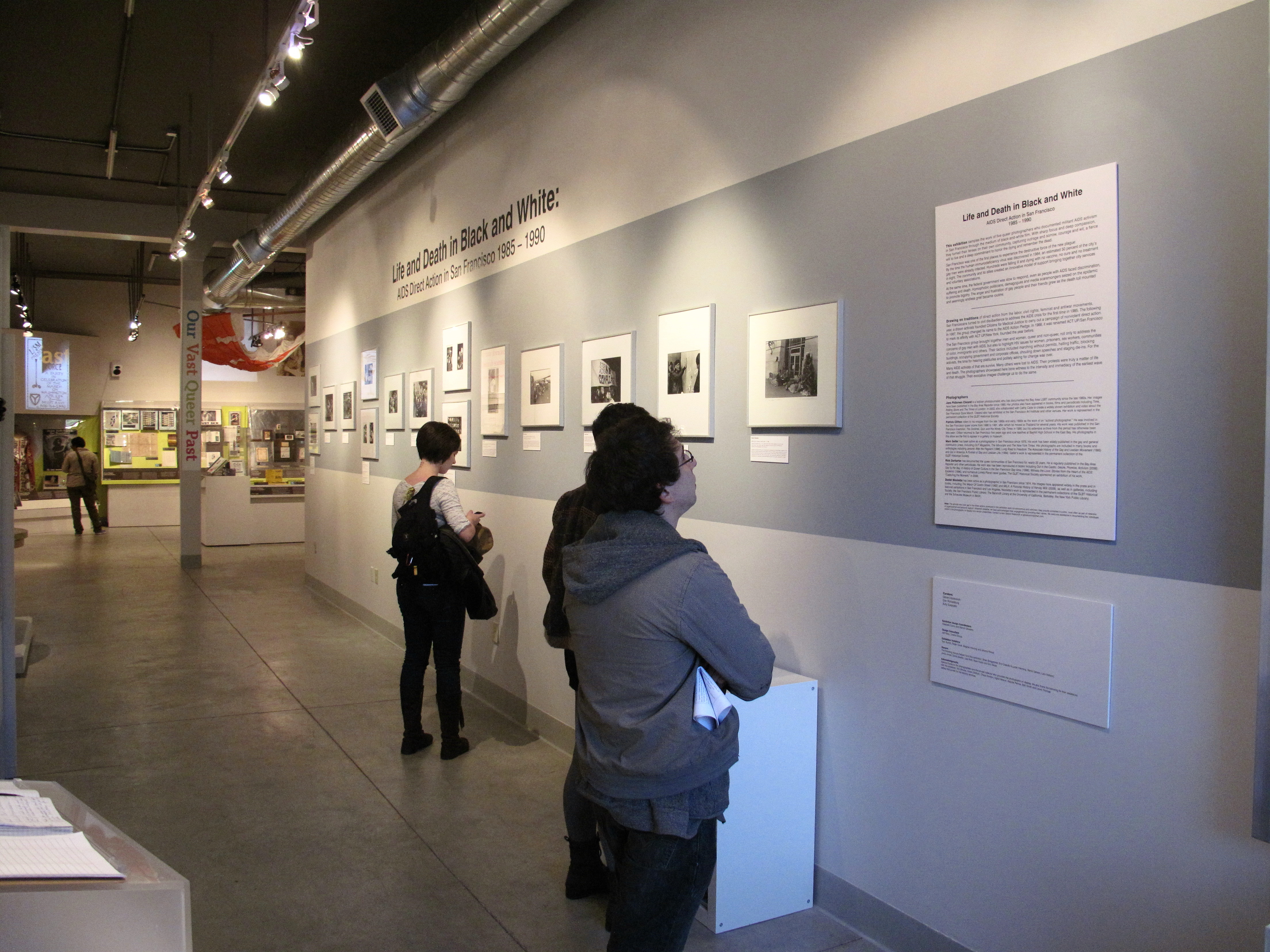 File:Visitors Viewing a Photography Exhibition at The GLBT History ...