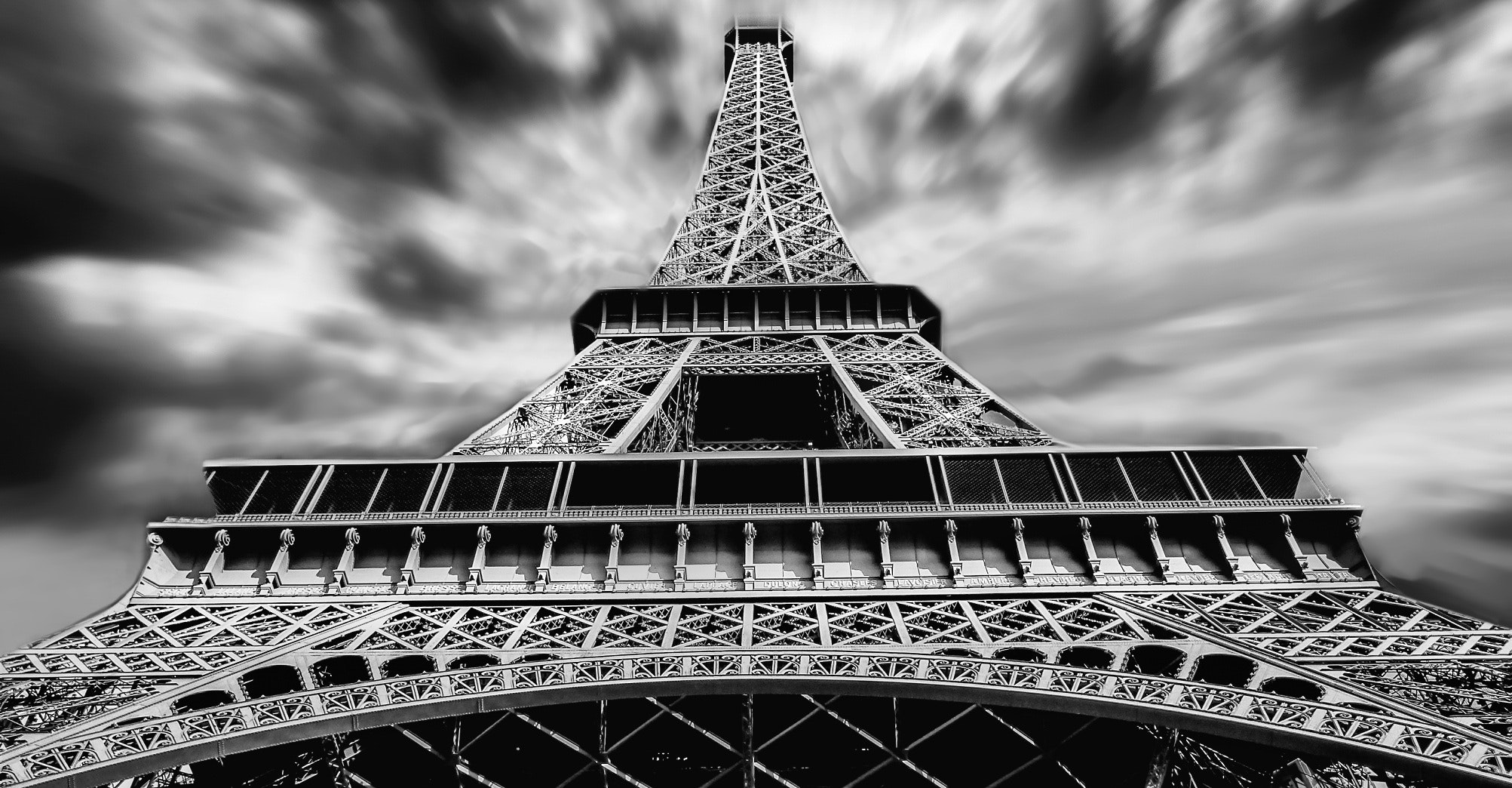 Free stock photo of architecture, black-and-white, eiffel tower