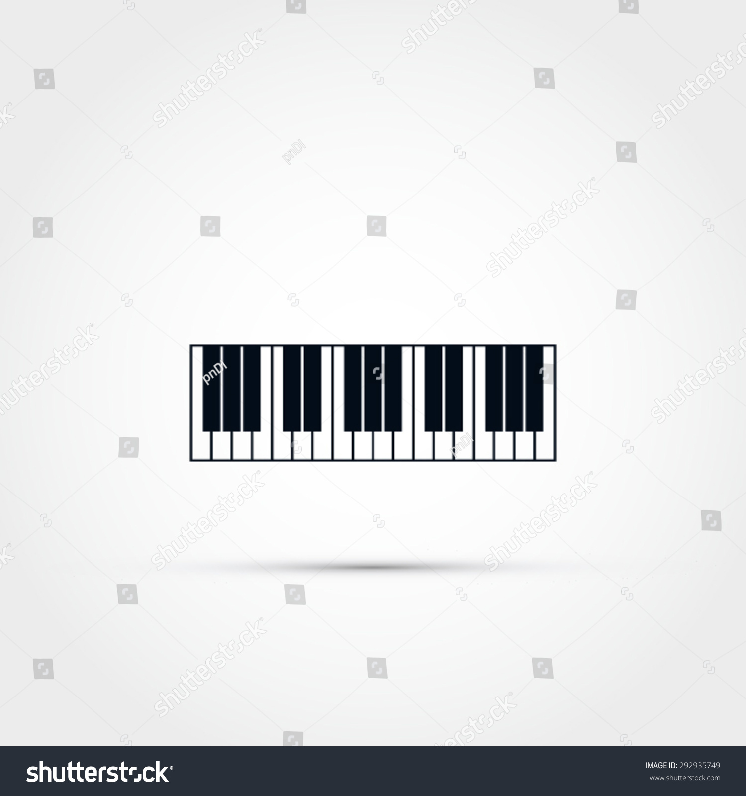 Piano Keys Illustration Stock Vector (2018) 292935749 - Shutterstock