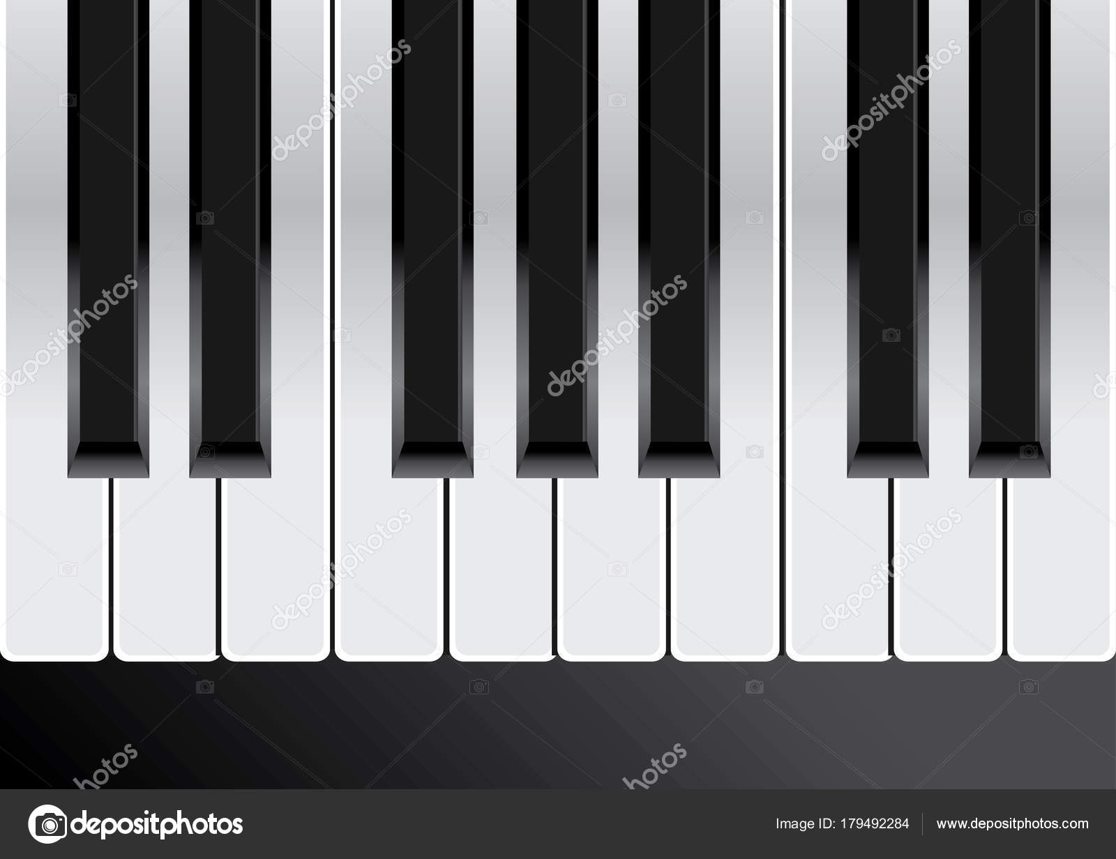 Piano keys. Seamless vector illustration. — Stock Vector ...