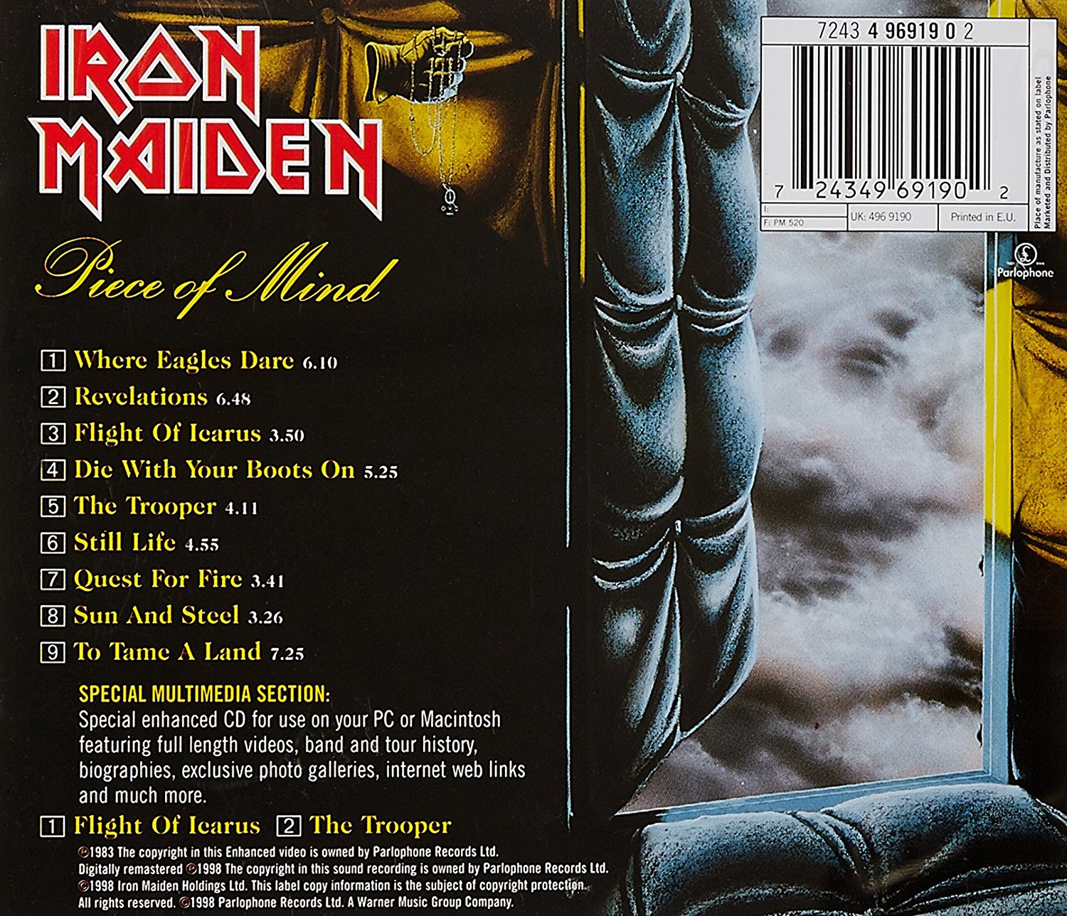 IRON MAIDEN - Piece Of Mind (enhanced) (eng) - Amazon.com Music