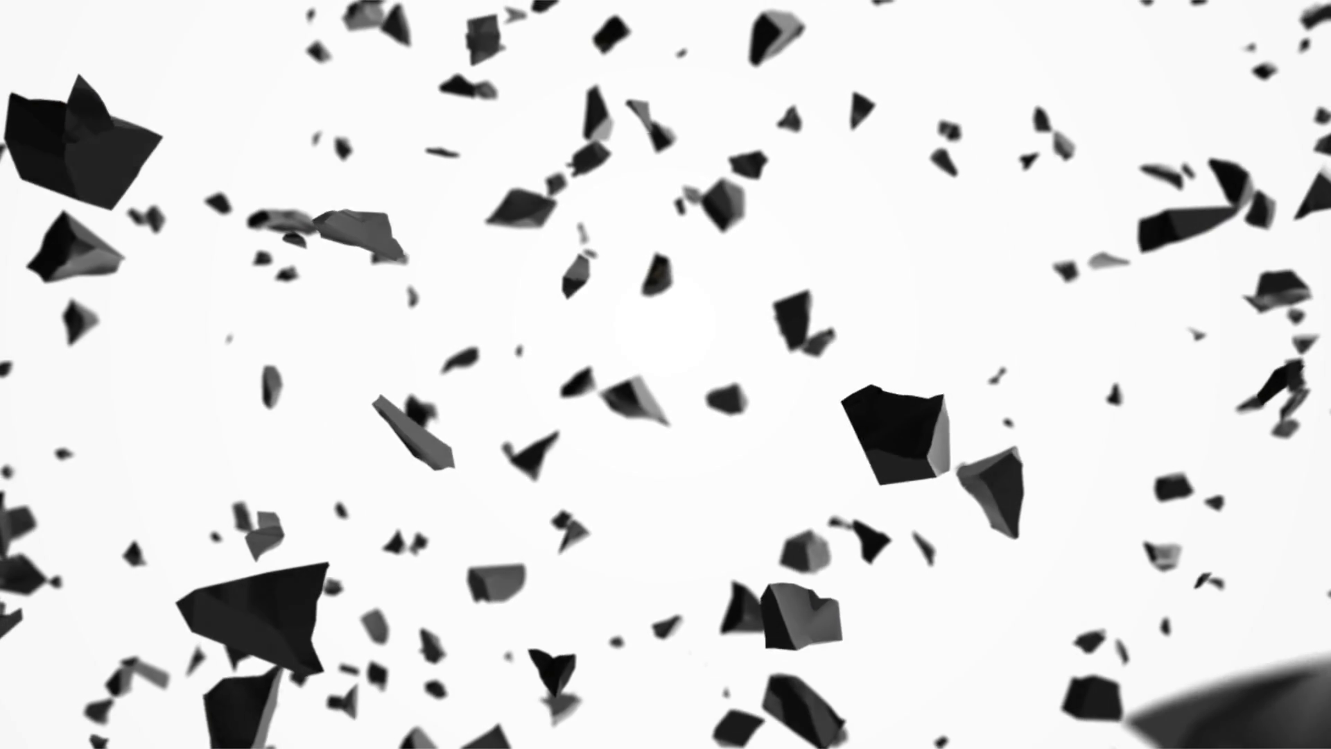 Broken pieces of stones flying in air Motion Background - Videoblocks