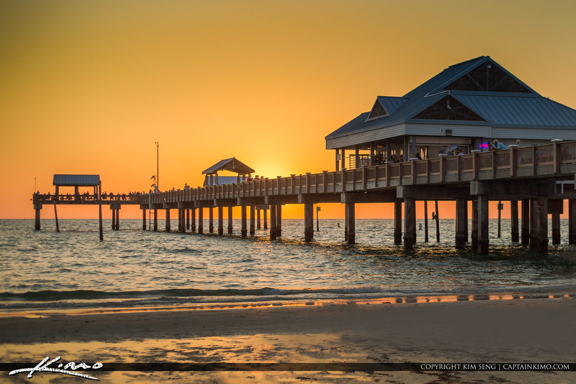 Clearwater Pier Beautiful Sunset