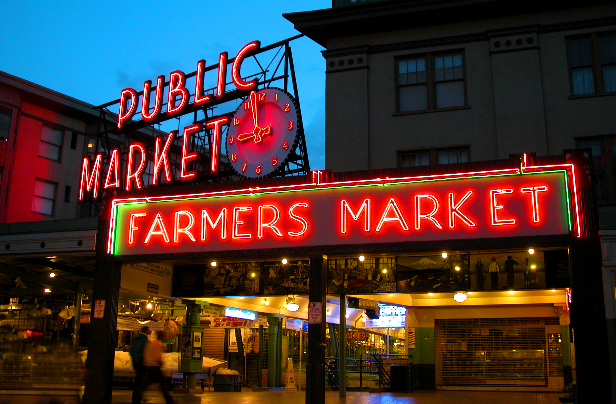 Pike Market Place, it has the longest running farmers market in the ...