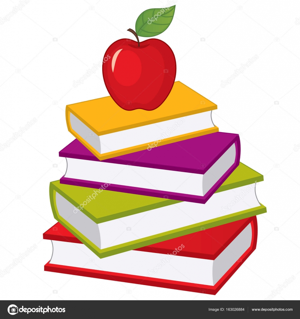 Vector Stack of Books. Vector Pile of Books — Stock Vector ...