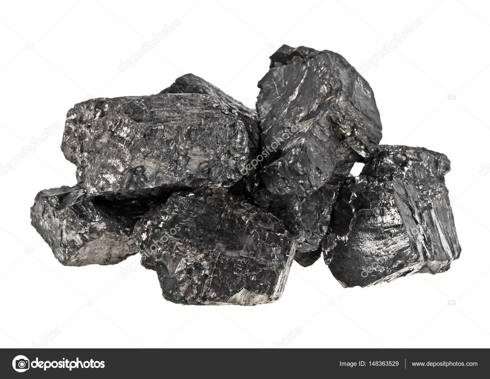 Pile of coal on white background, Anthracite — Stock Photo ...