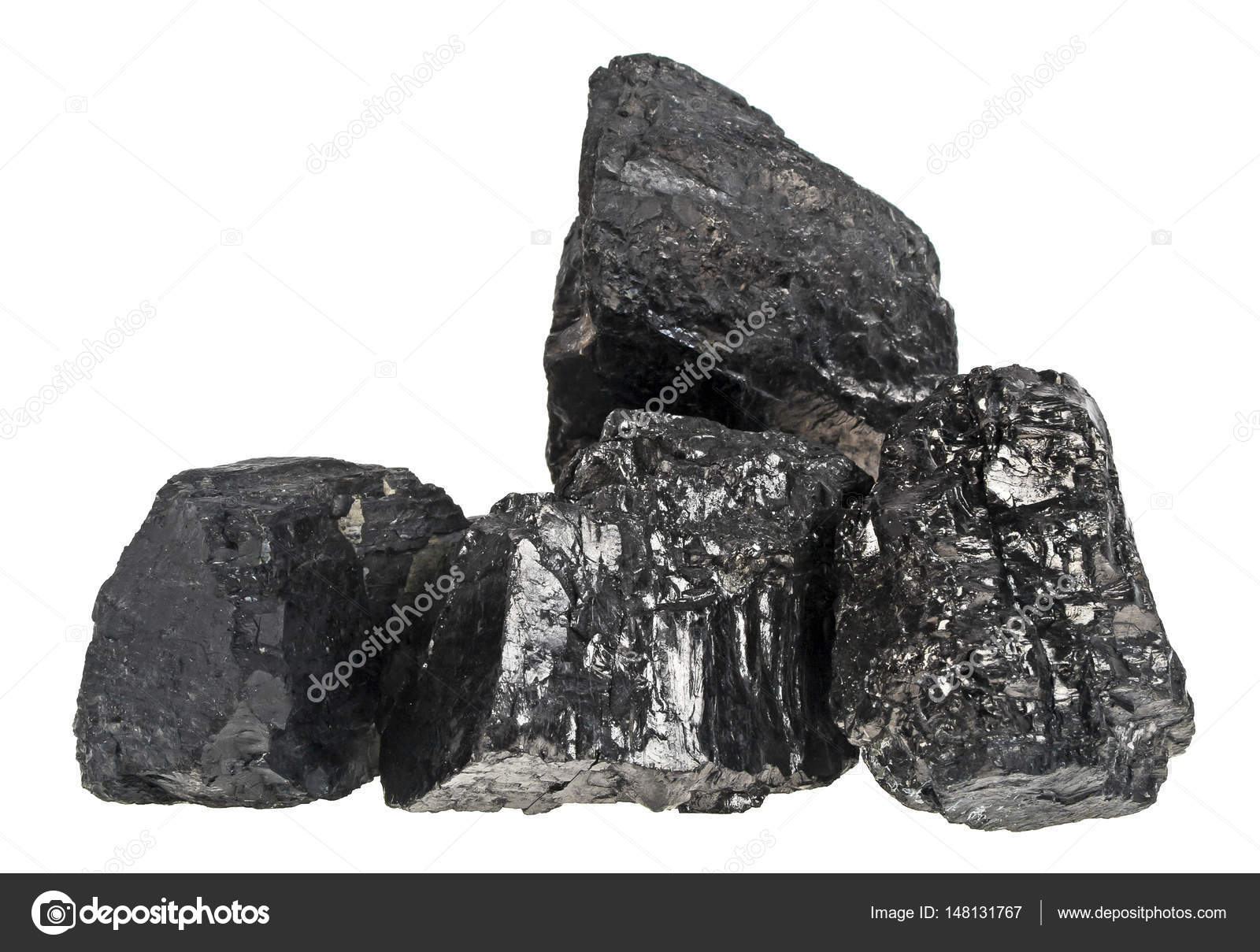 Pile of coal on a white background, Anthracite — Stock Photo ...