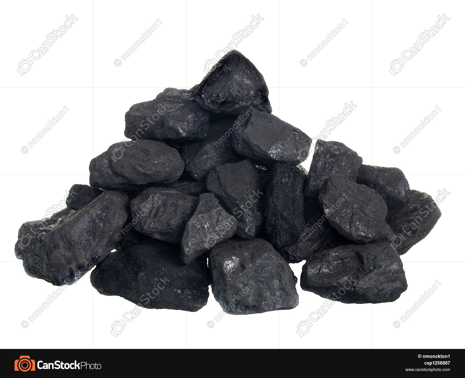 Close up of small pile of coal isolated on white picture - Search ...