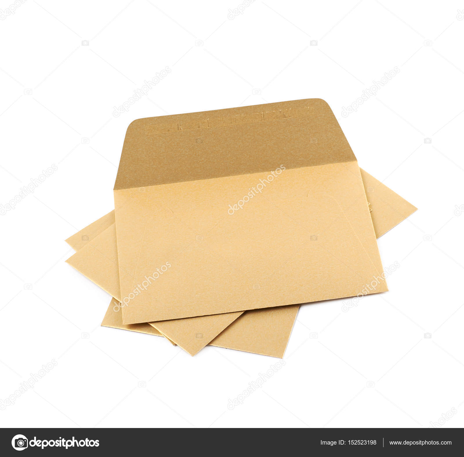 Pile of paper envelopes isolated — Stock Photo © nbvf89 #152523198
