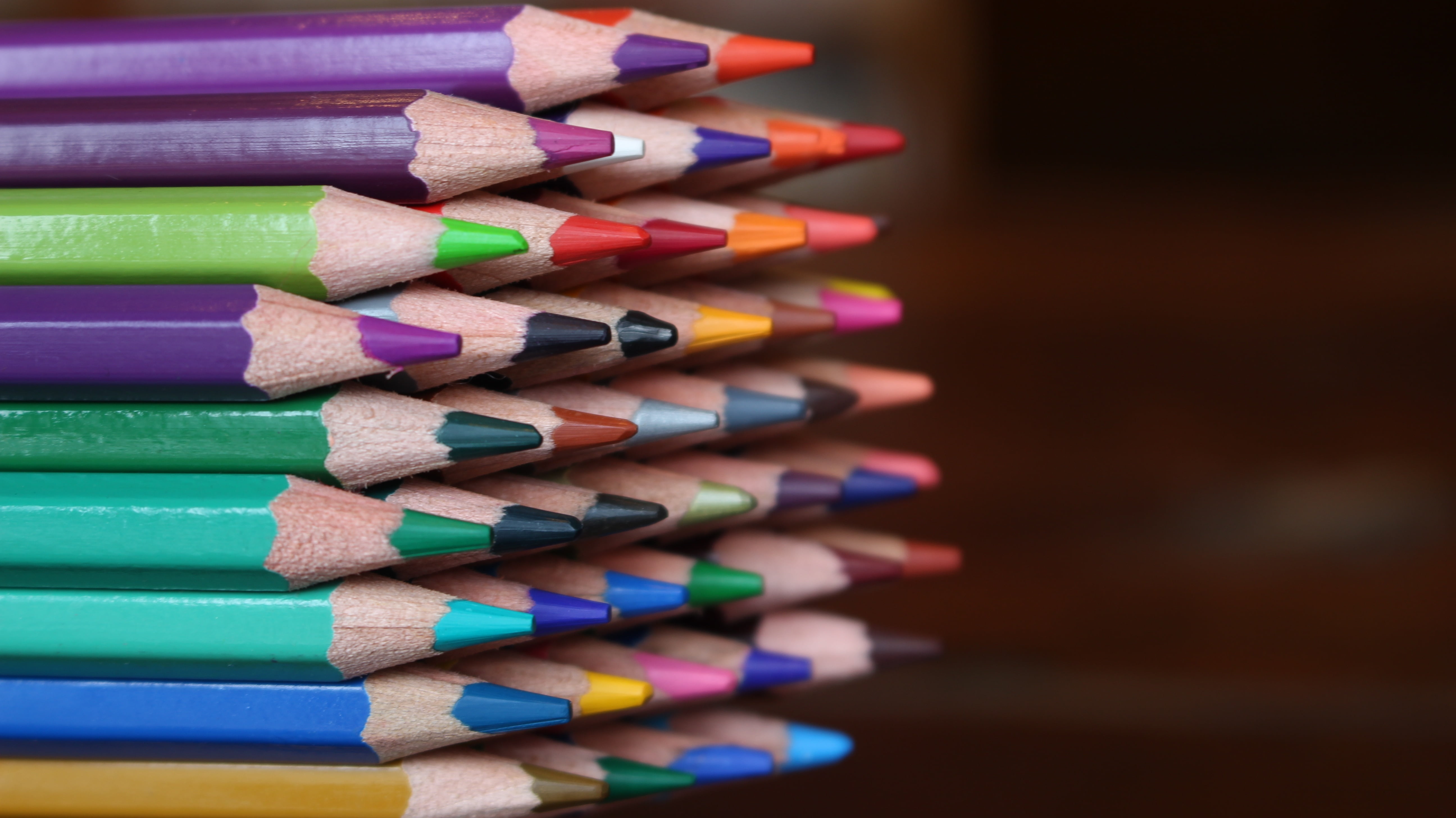 Pile of color pencils HD wallpaper | Wallpaper Flare