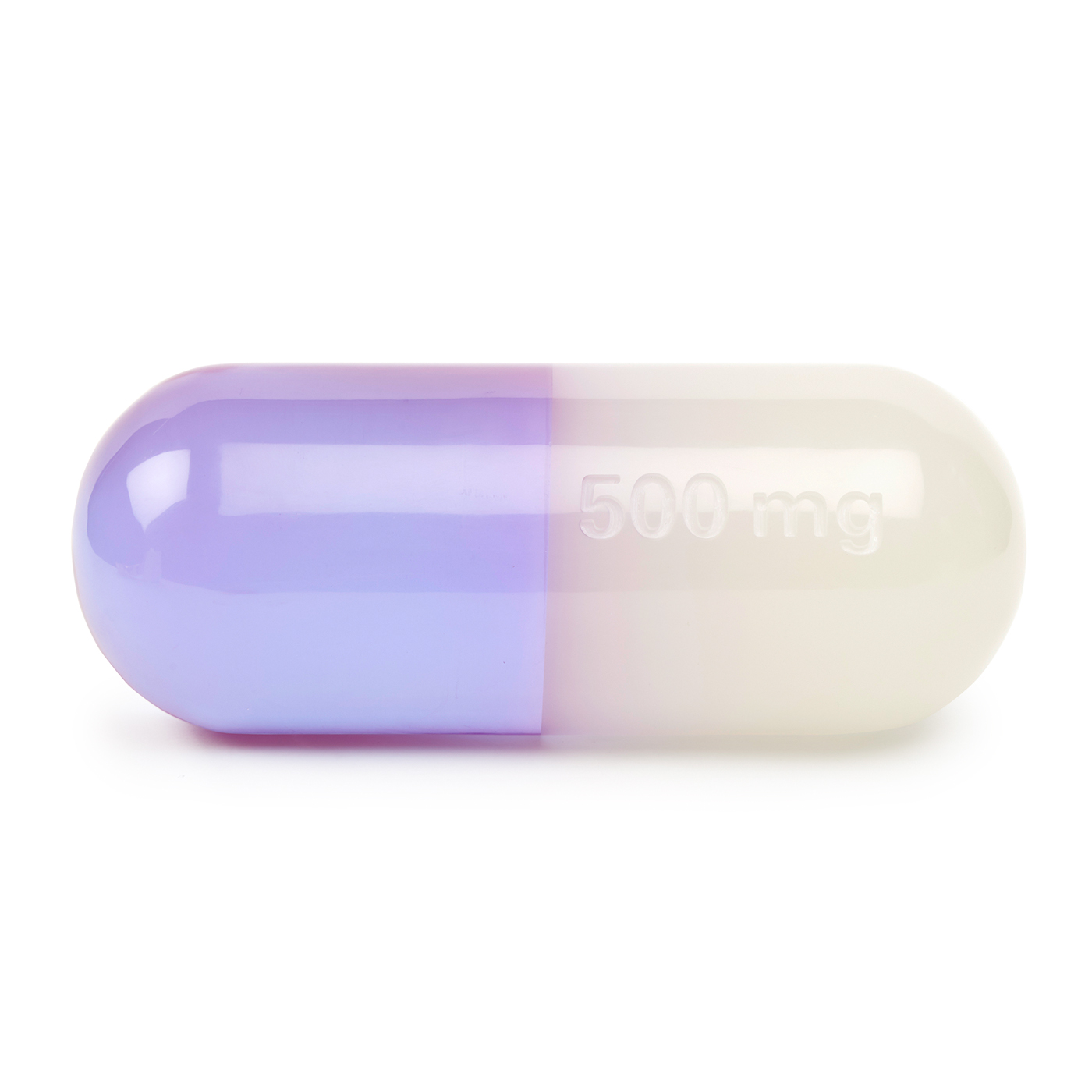 Large White and Purple Acrylic Pill | Modern Decor | Jonathan Adler