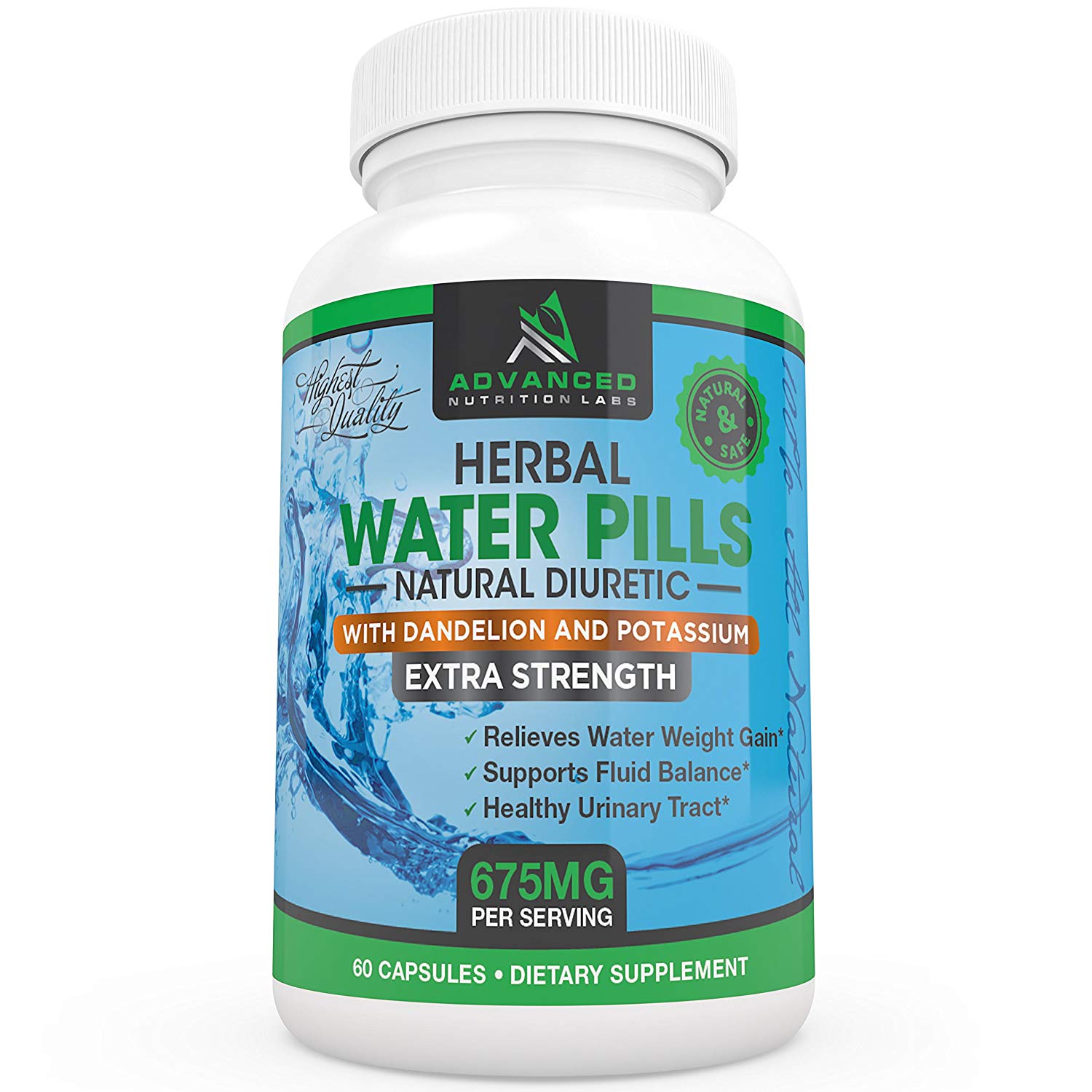 Amazon.com: Herbal Diuretic Water Pills with Dandelion and Potassium ...