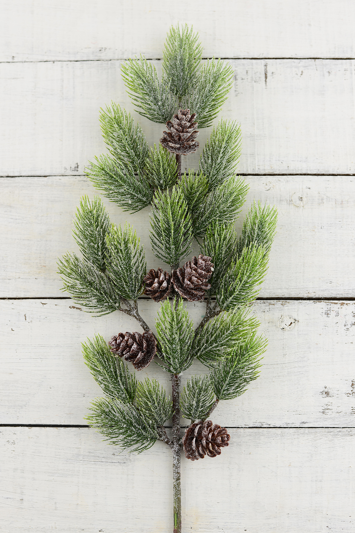 12 Artificial Pine Branches with Pine Cones 19 inch - Walmart.com