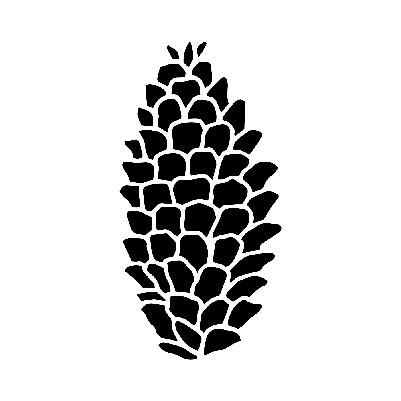 pine cone silhouette - Pinecone Temporary Tattoo | Momentary Ink