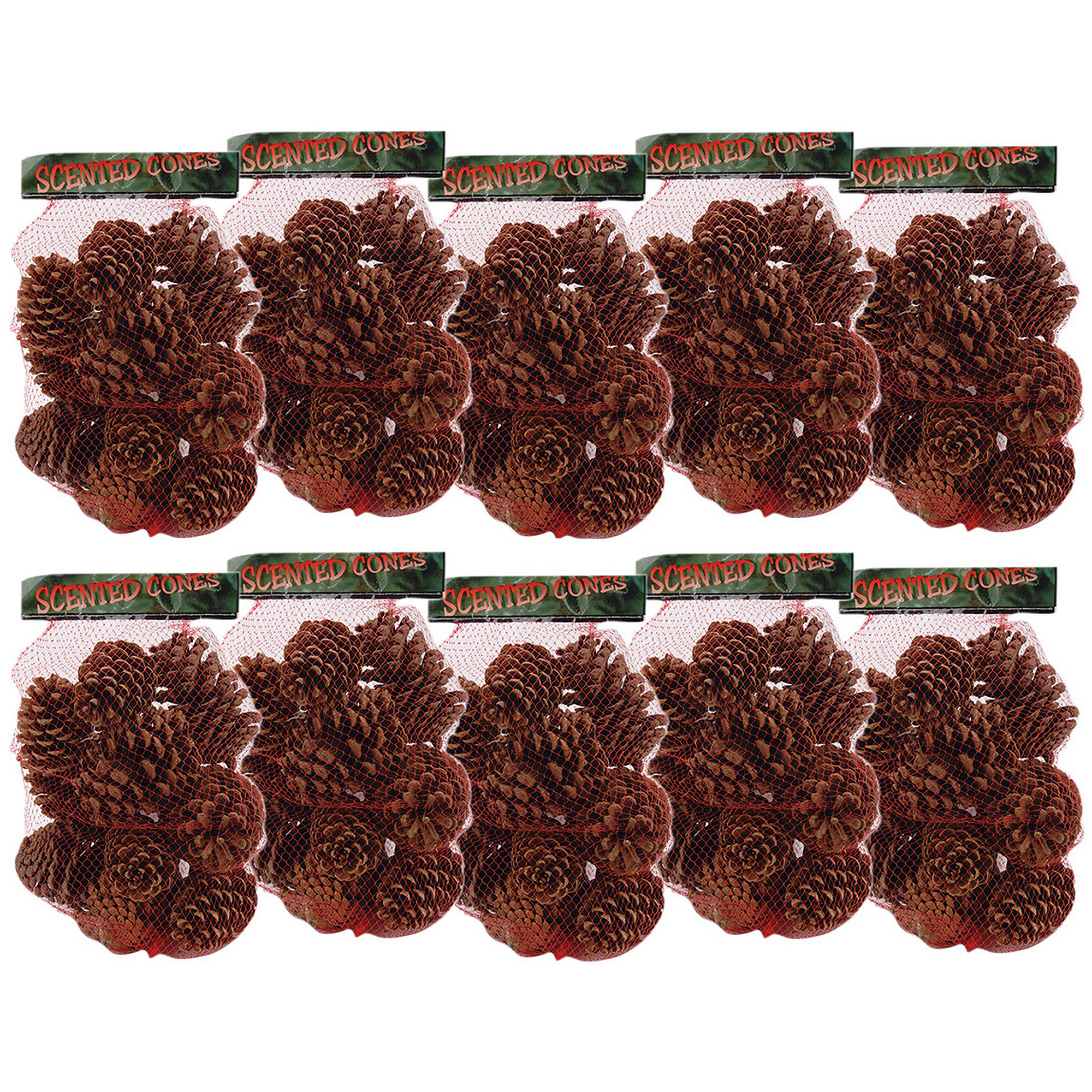 Winter Woods Cinnamon Scented Pine Cones, Large Mix, Natural ...