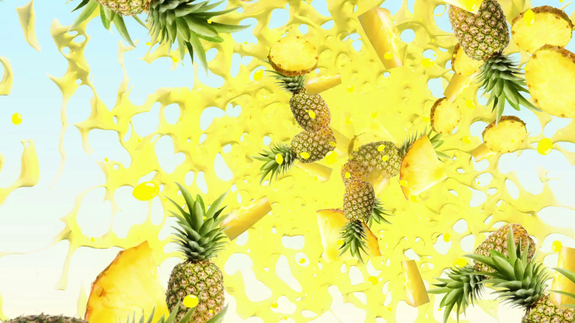 Pineapple Fresh Background Motion Background - Videoblocks
