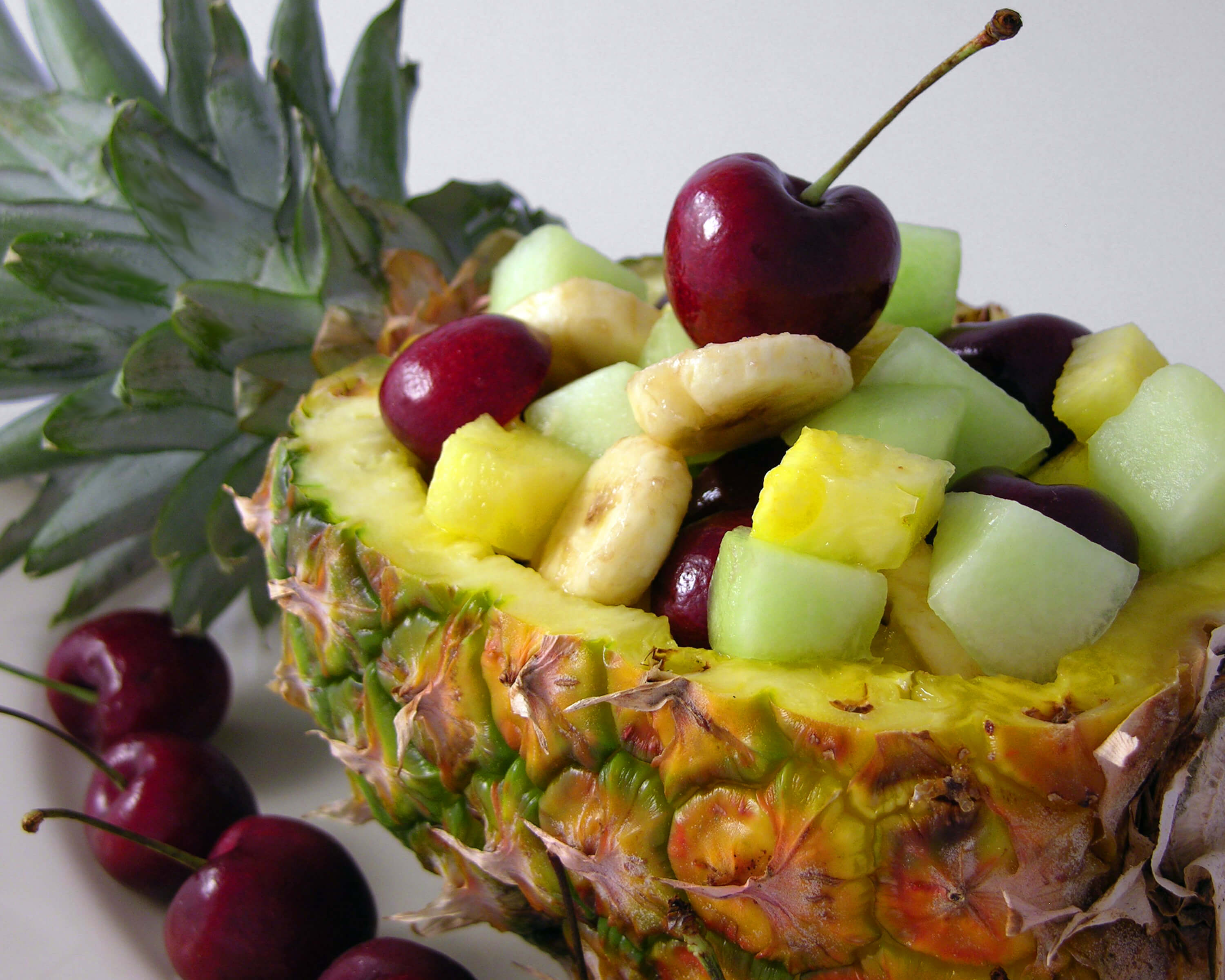 Cherry & Pineapple Fruit Salad