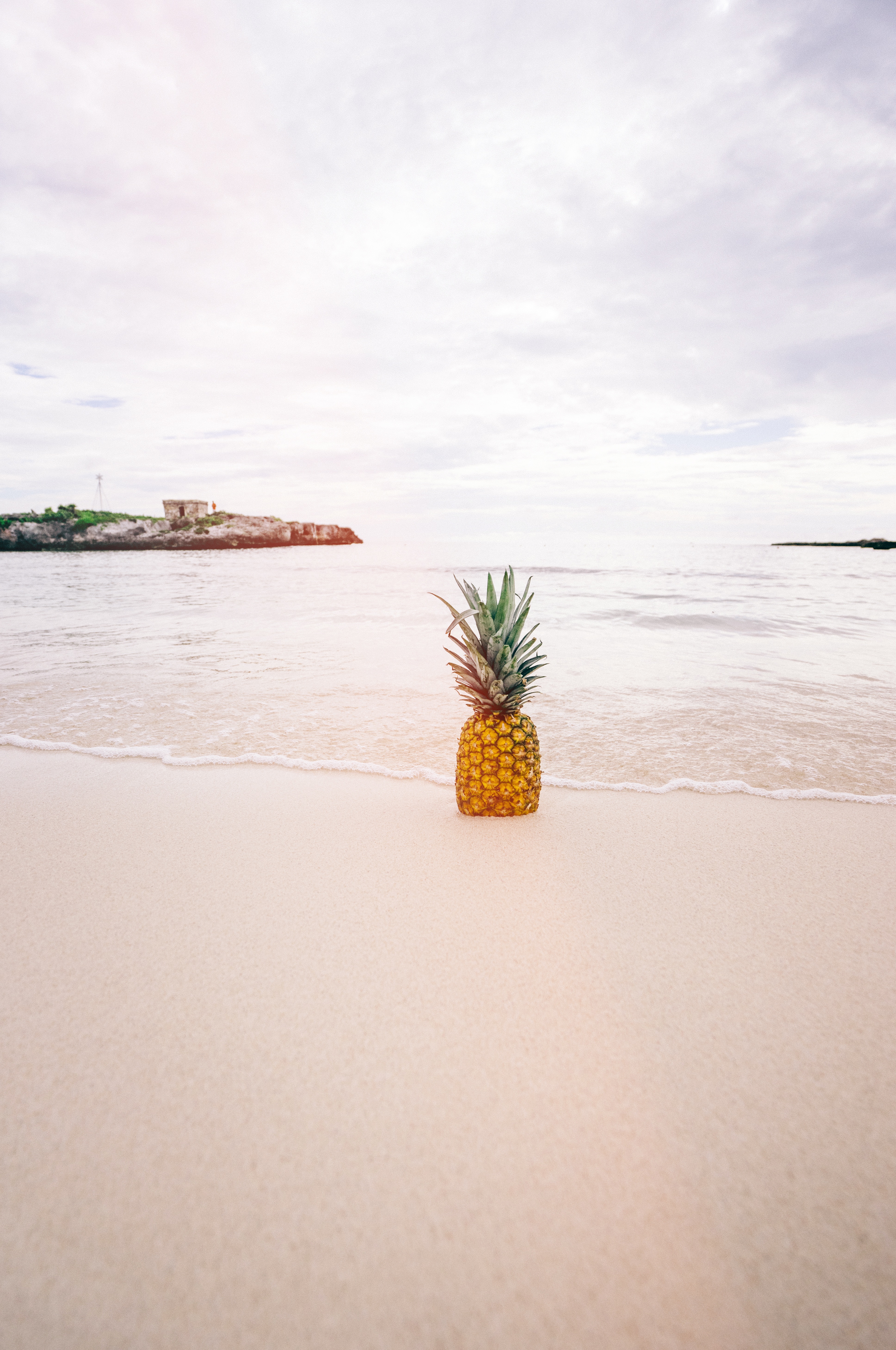 Pineapple on the beach photo