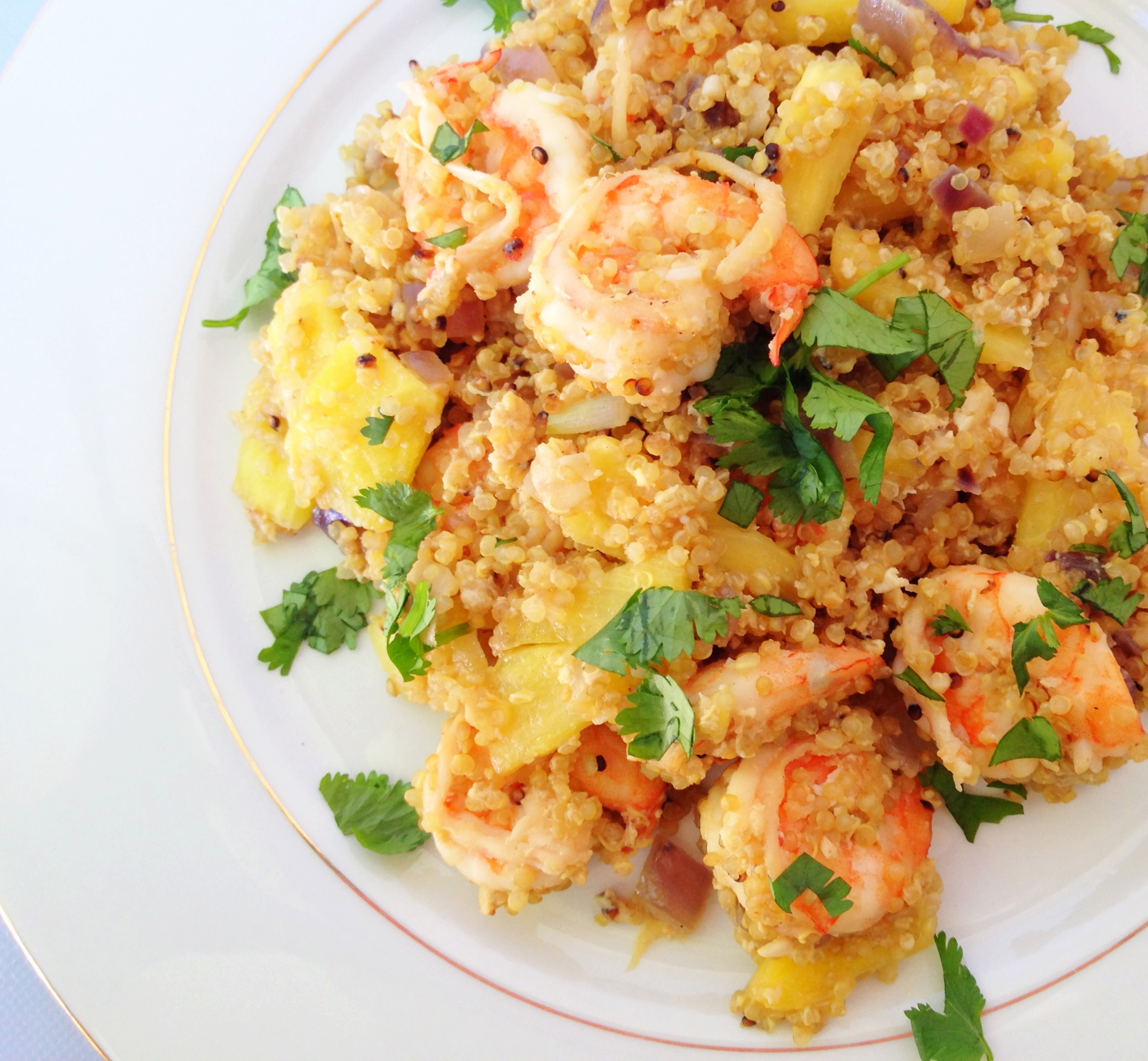 Pineapple Shrimp Mock Fried Rice — My Healthy Dish