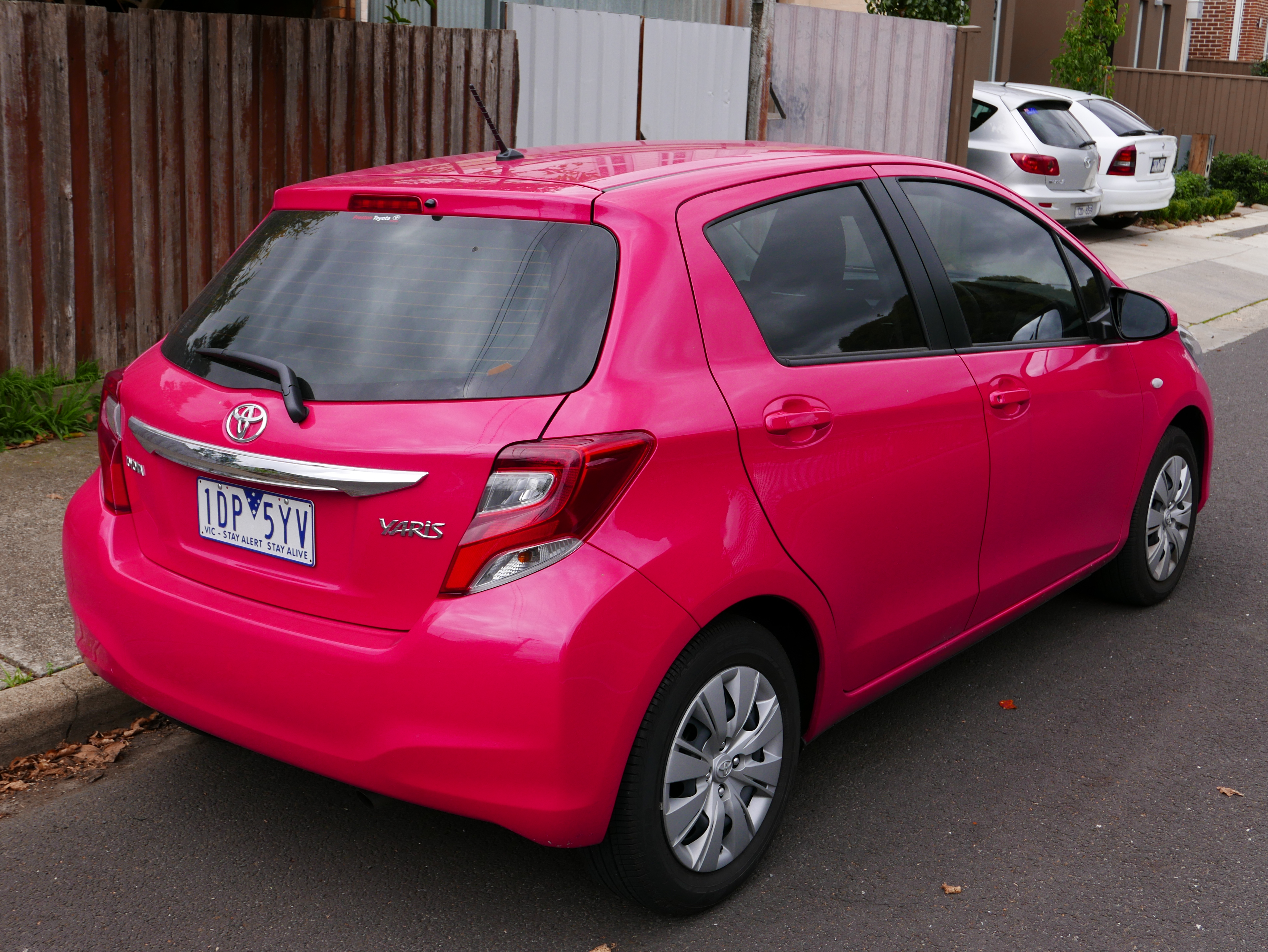 Pink 5-door hatchback photo